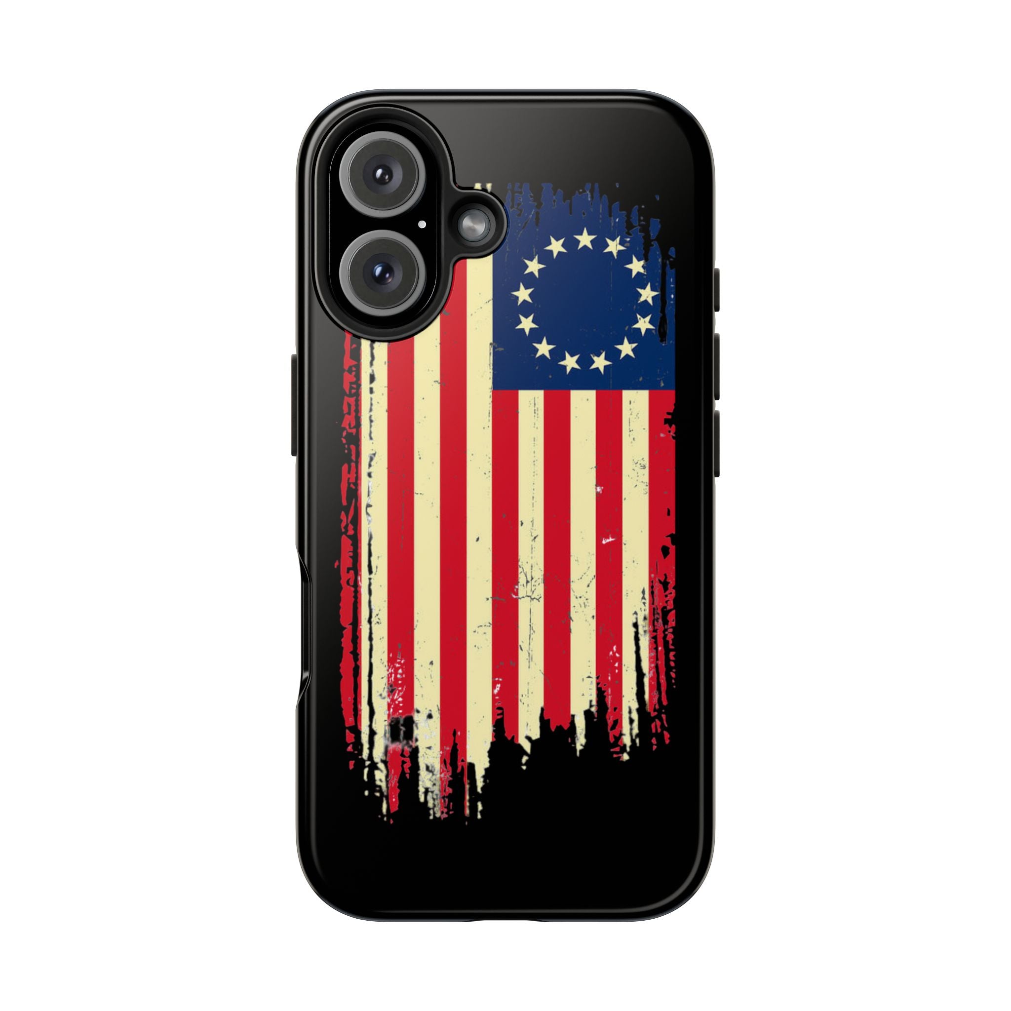 Patriotic Phone Cases with Vintage Flag Design, Tough Case for Independence Day, Memorial Day, 4th of July, Gift for Veterans, USA Pride
