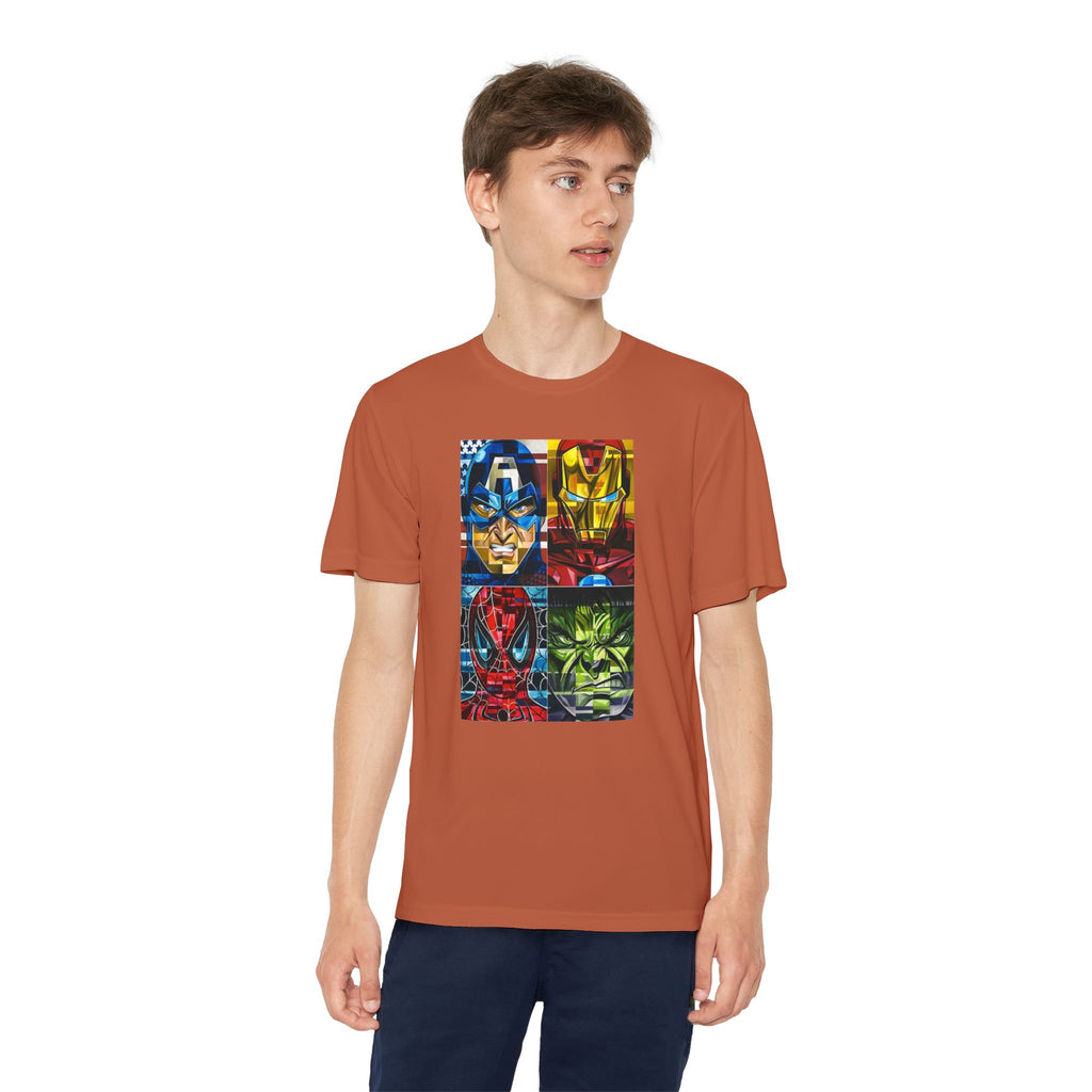 Advengers Youth T-Shirt Sports Graphic Tee, Cool Athletic Shirt for Kids, Perfect for Sports Events, Team Spirit
