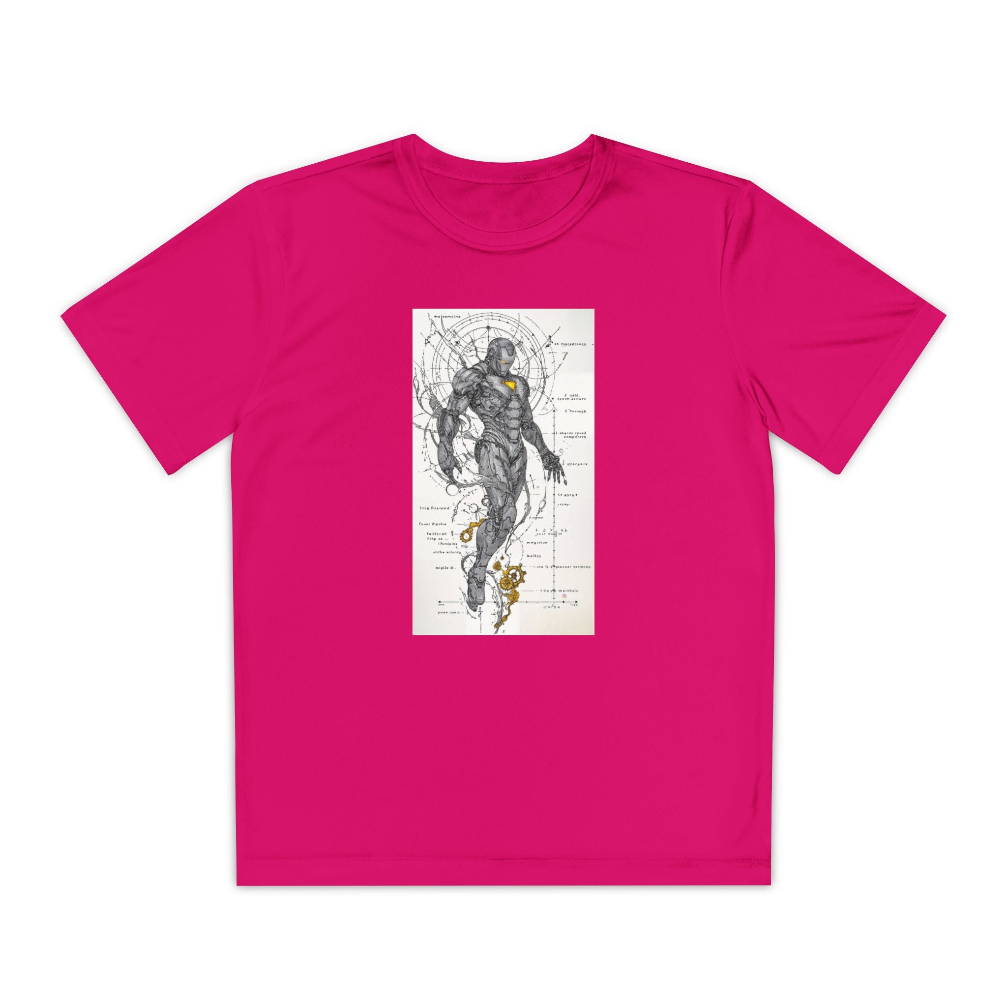 Superhero Youth T-Shirt Sports Graphic Tee, Cool Athletic Shirt for Kids