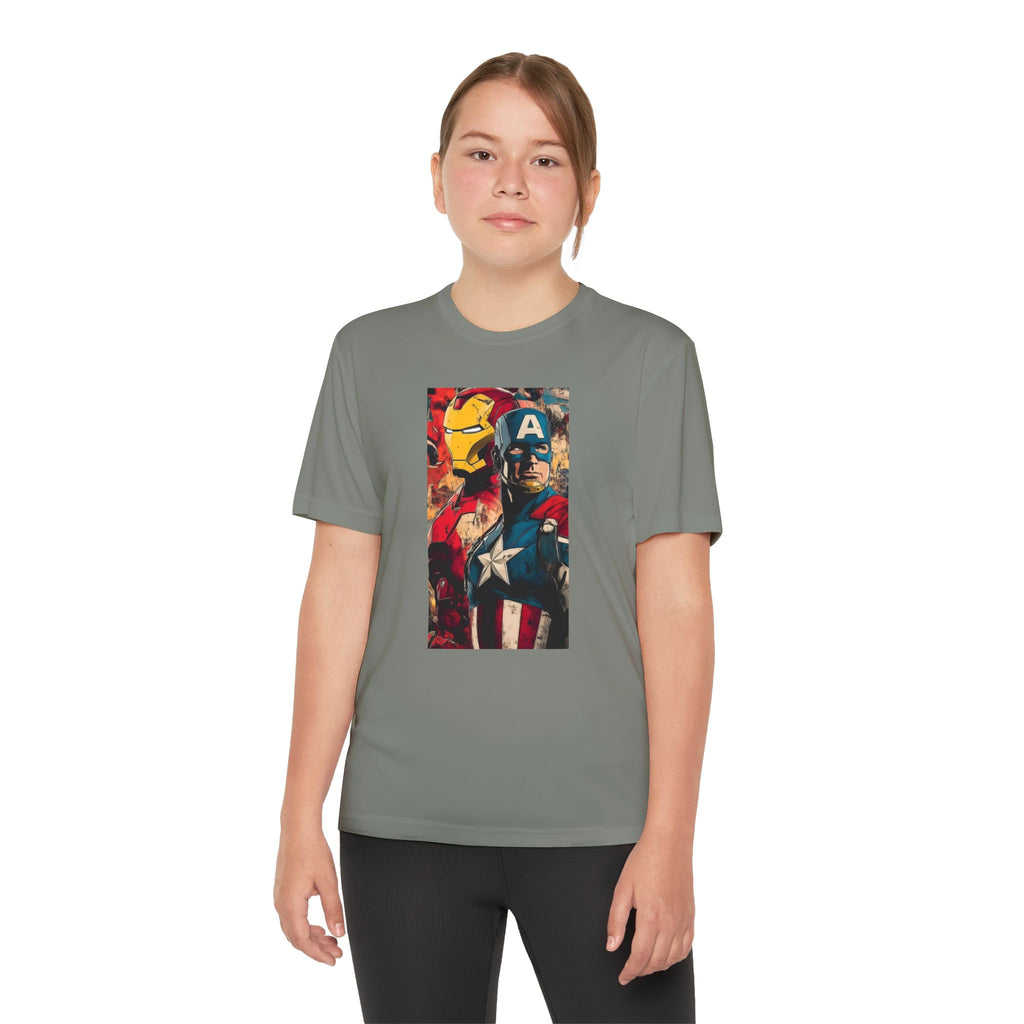 Advengers Youth T-Shirt Sports Graphic Tee, Cool Athletic Shirt for Kids, Perfect for Sports Events, Team Spirit
