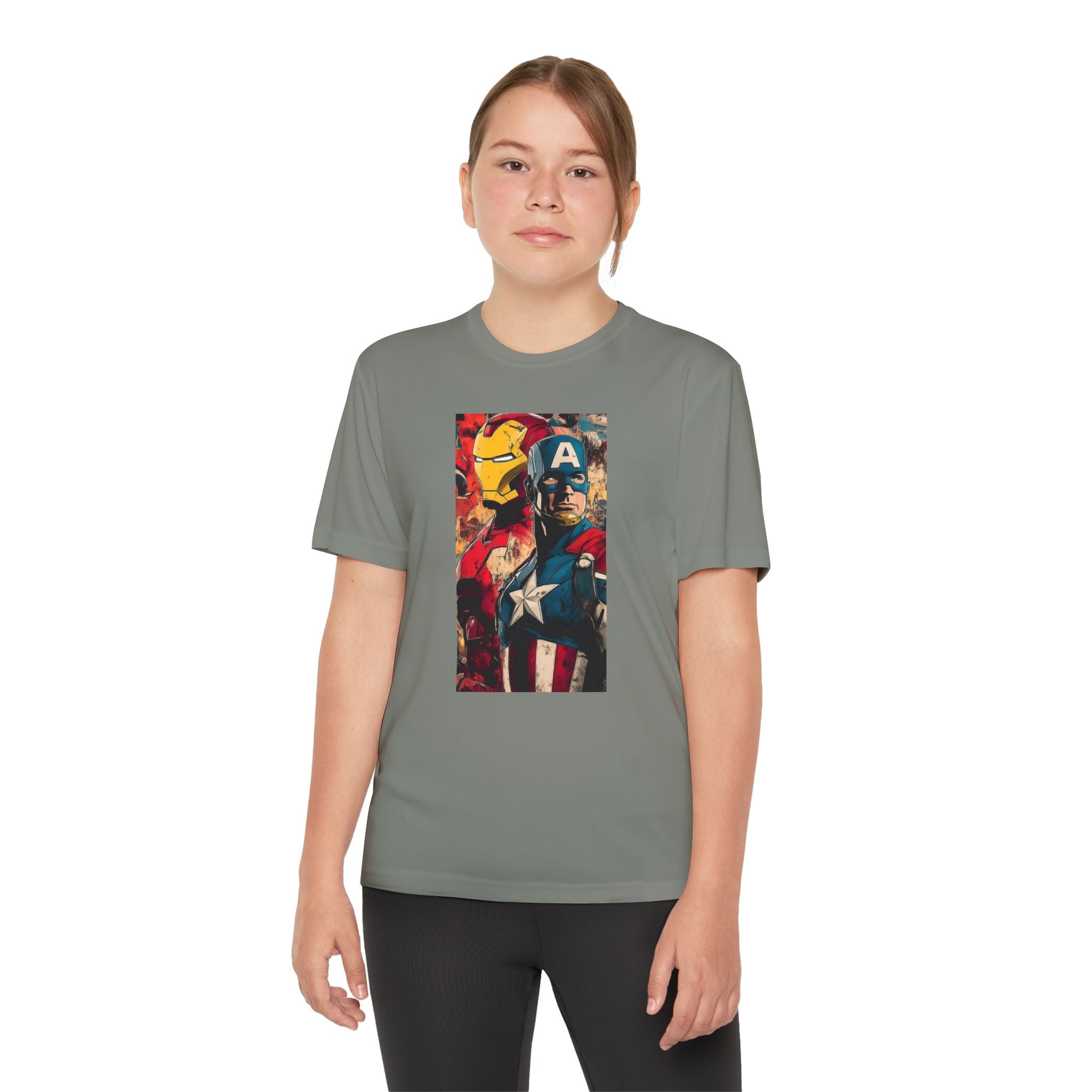 Advengers Youth T-Shirt Sports Graphic Tee, Cool Athletic Shirt for Kids, Perfect for Sports Events, Team Spirit