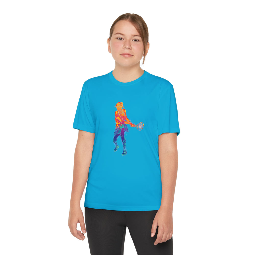 Tennis Youth Sports Graphic Tee, Cool Athletic Shirt for Kids, Perfect for Sports Events, Team Spirit, Birthday Gift, Summer Activities