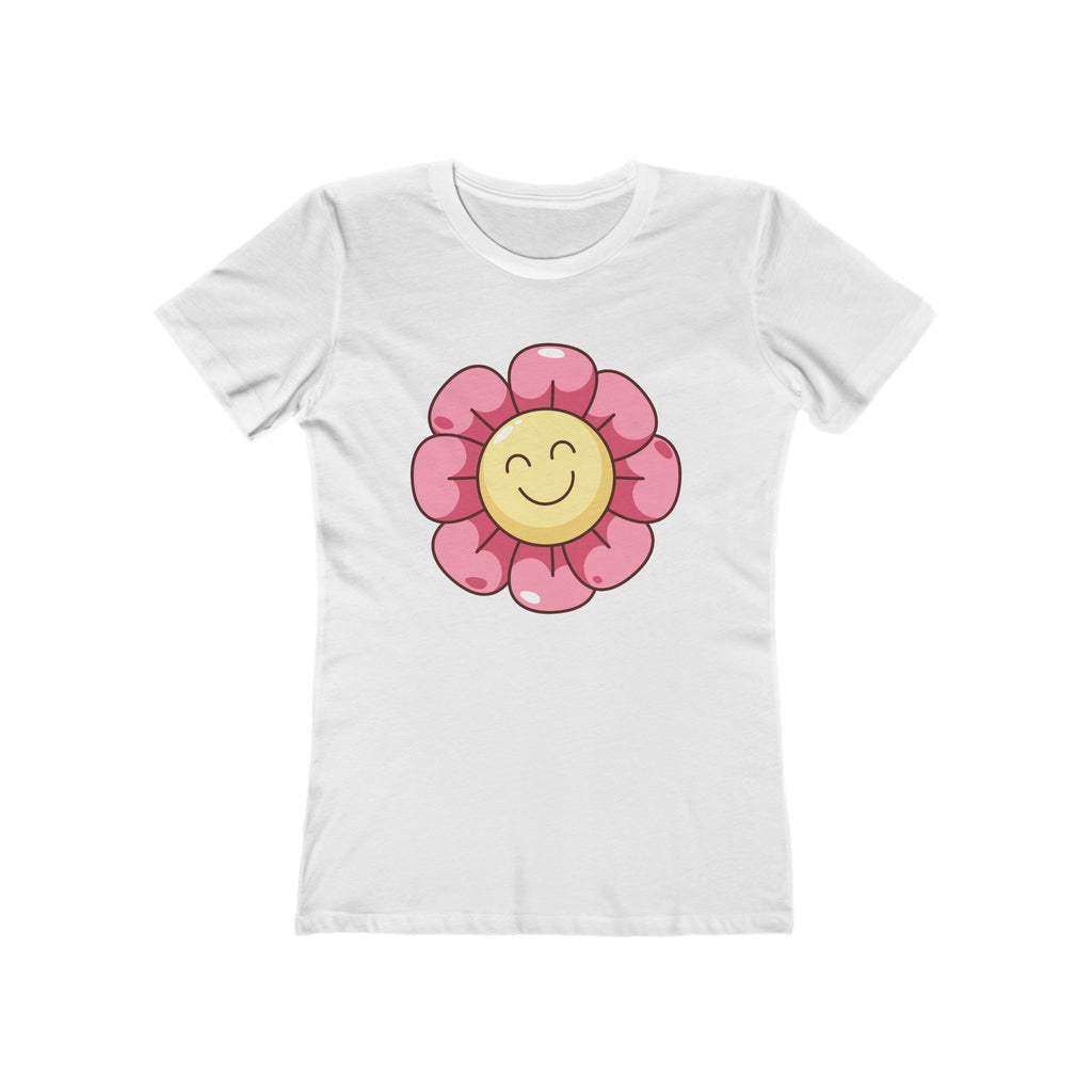 Flower Women's Tshirt, Floral Graphic Tee, Casual Top for Her, Spring Blossom Shirt, Botanical Print Blouse