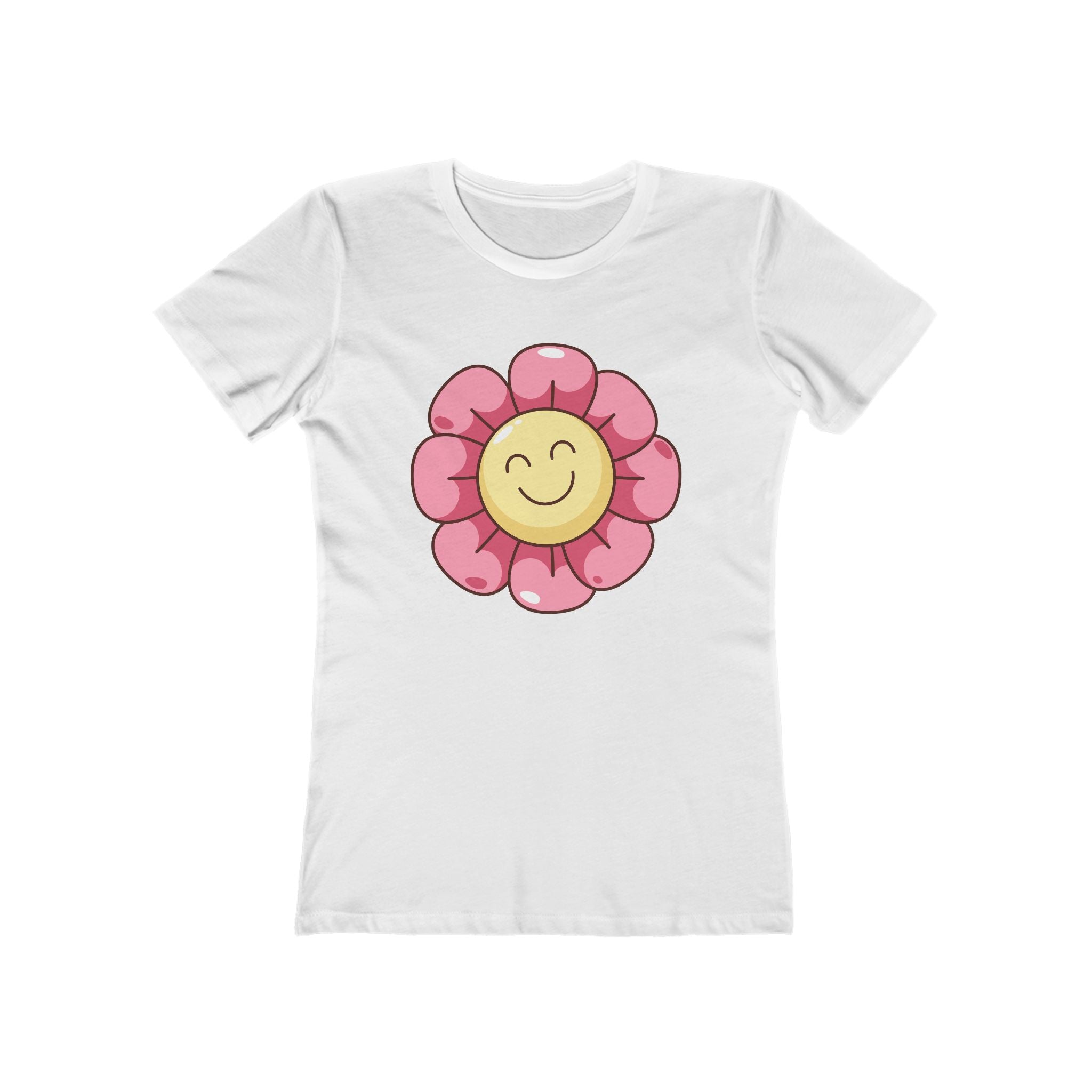 Flower Women's Tshirt, Floral Graphic Tee, Casual Top for Her, Spring Blossom Shirt, Botanical Print Blouse