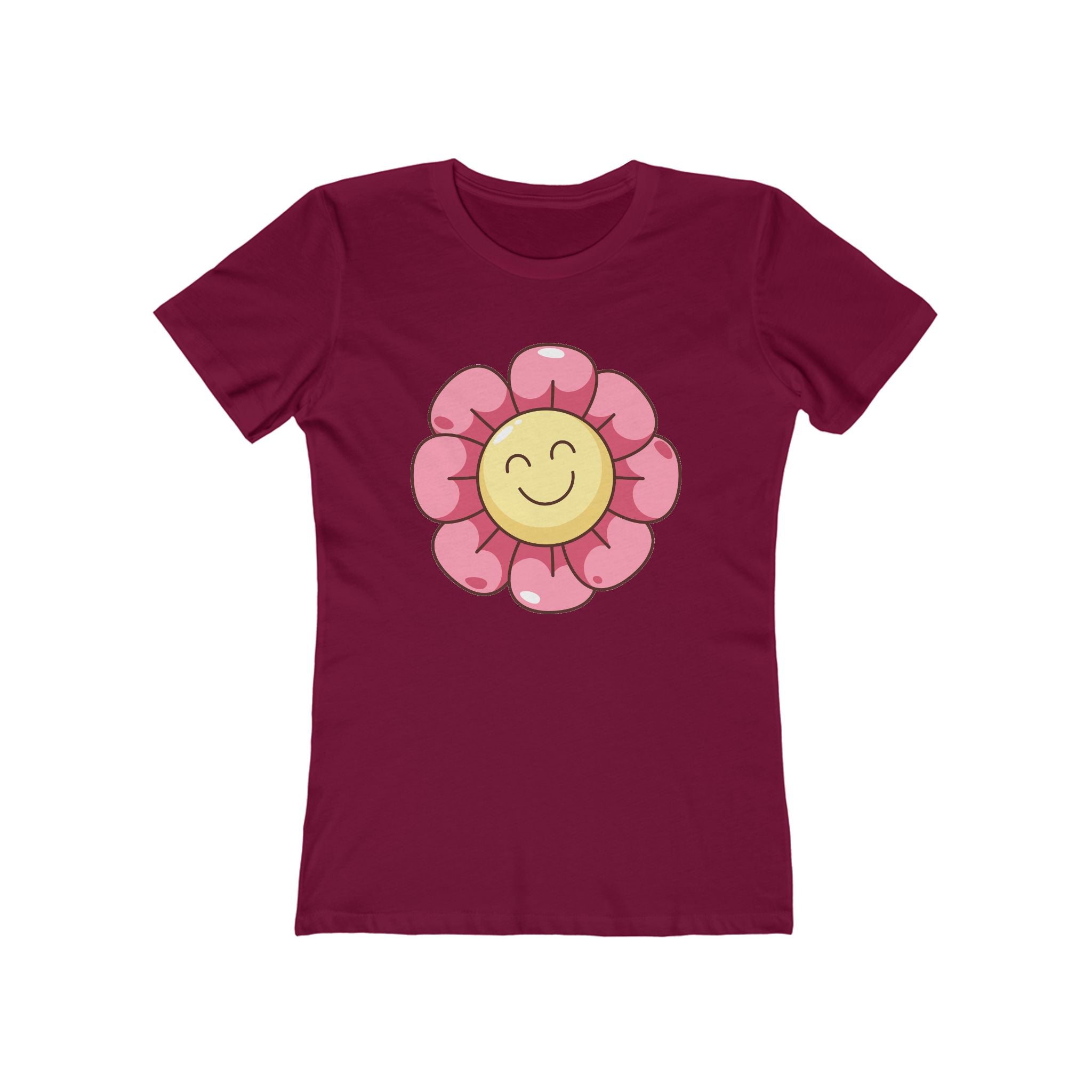 Flower Women's Tshirt, Floral Graphic Tee, Casual Top for Her, Spring Blossom Shirt, Botanical Print Blouse