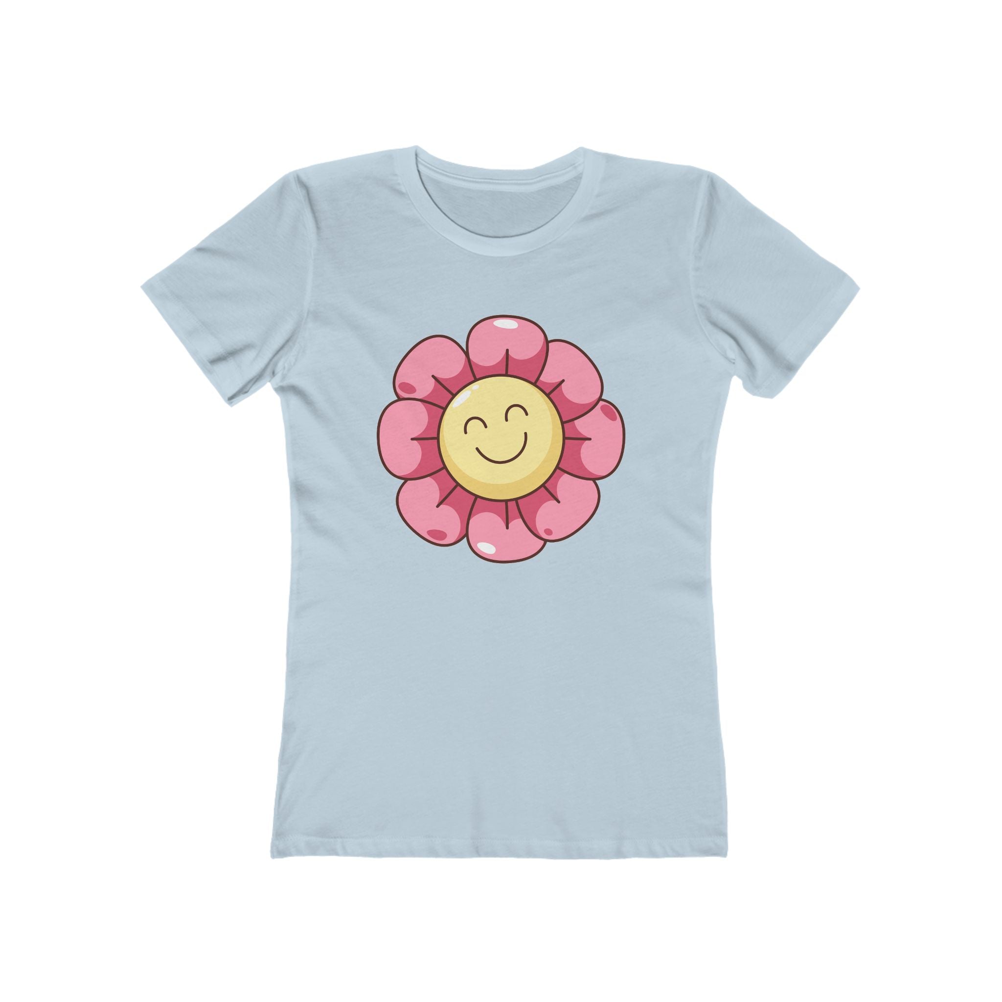 Flower Women's Tshirt, Floral Graphic Tee, Casual Top for Her, Spring Blossom Shirt, Botanical Print Blouse