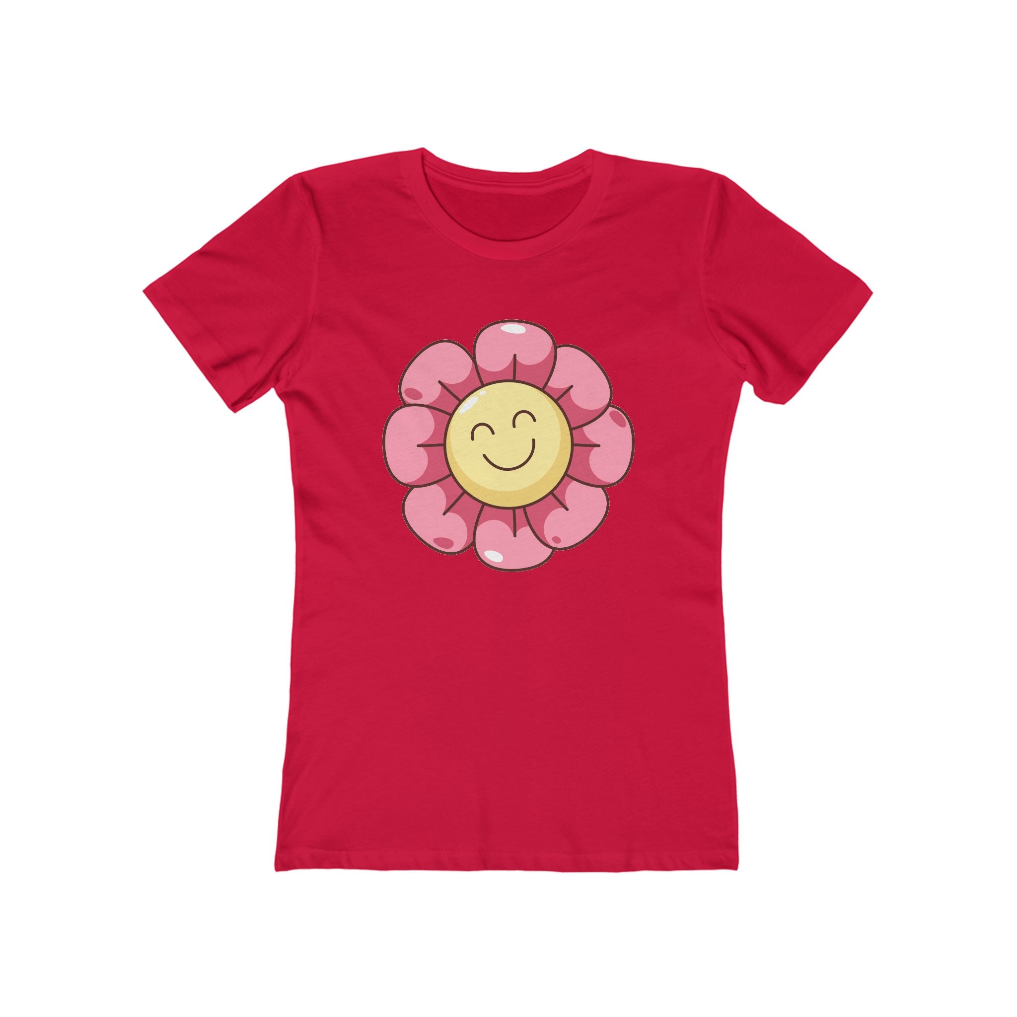 Flower Women's Tshirt, Floral Graphic Tee, Casual Top for Her, Spring Blossom Shirt, Botanical Print Blouse