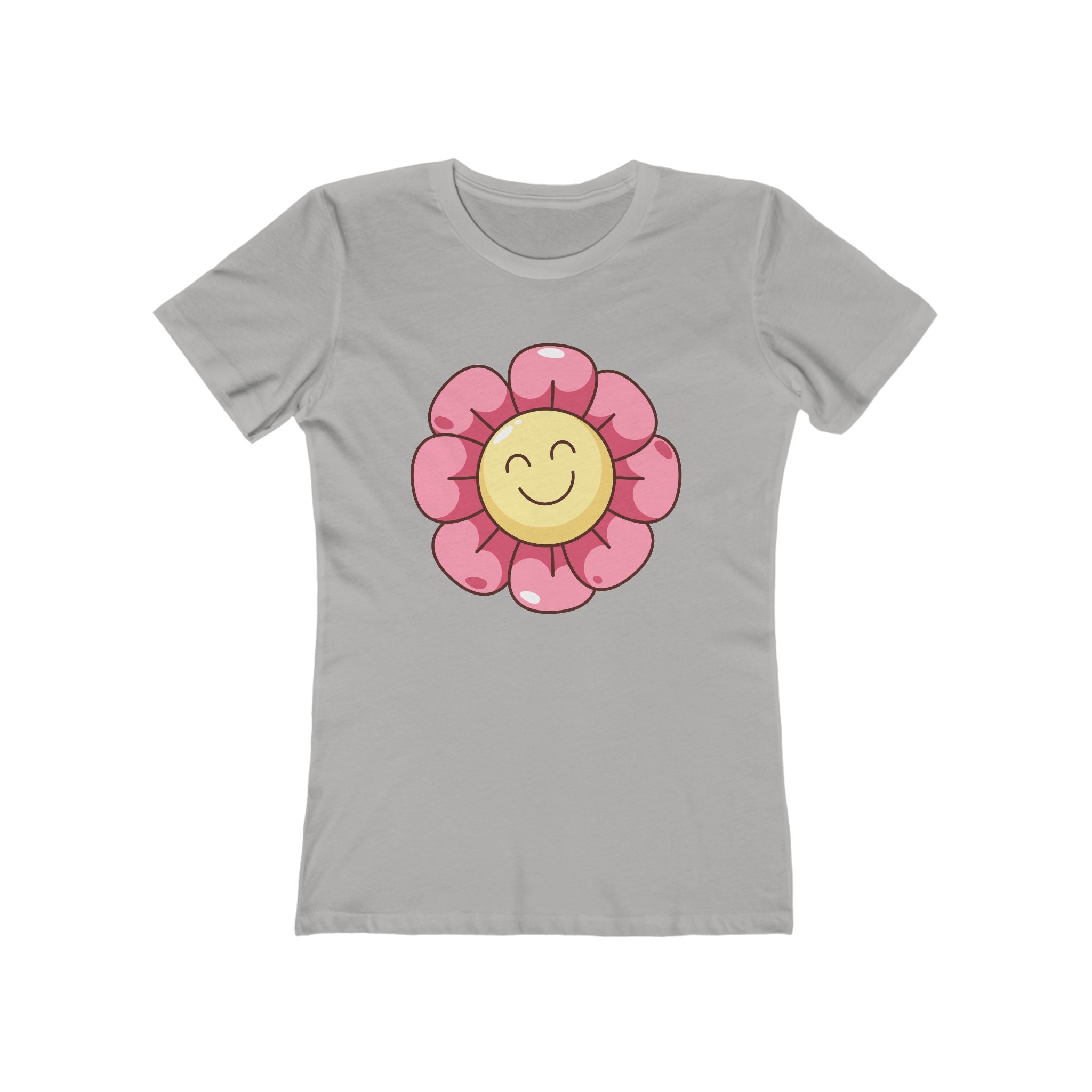 Flower Women's Tshirt, Floral Graphic Tee, Casual Top for Her, Spring Blossom Shirt, Botanical Print Blouse