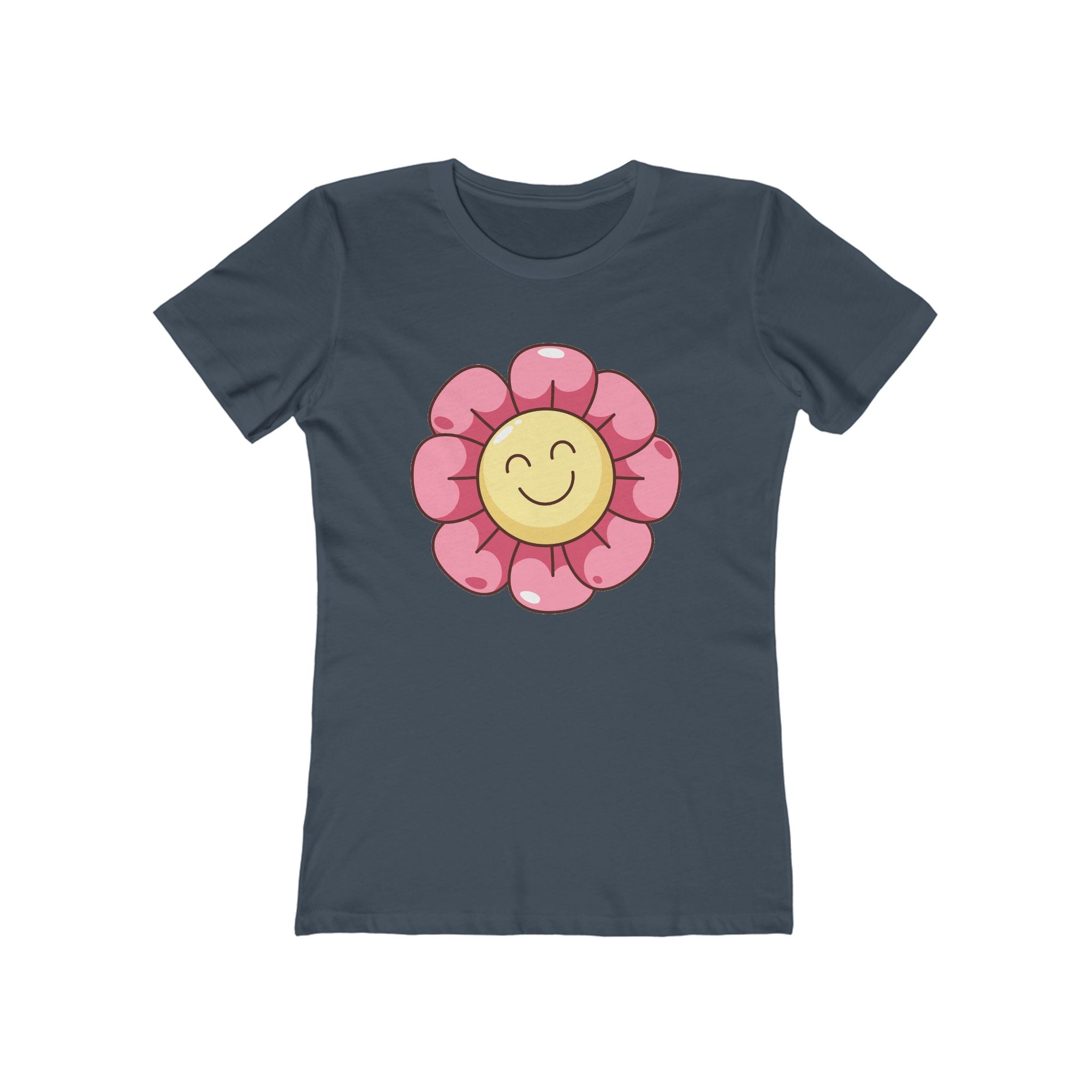 Flower Women's Tshirt, Floral Graphic Tee, Casual Top for Her, Spring Blossom Shirt, Botanical Print Blouse