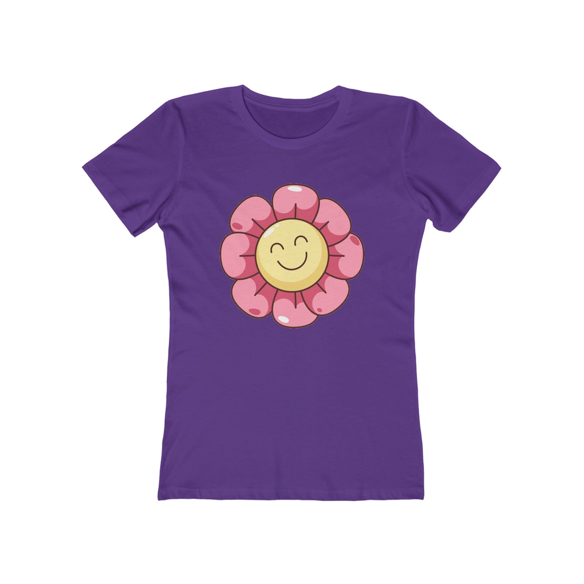 Flower Women's Tshirt, Floral Graphic Tee, Casual Top for Her, Spring Blossom Shirt, Botanical Print Blouse