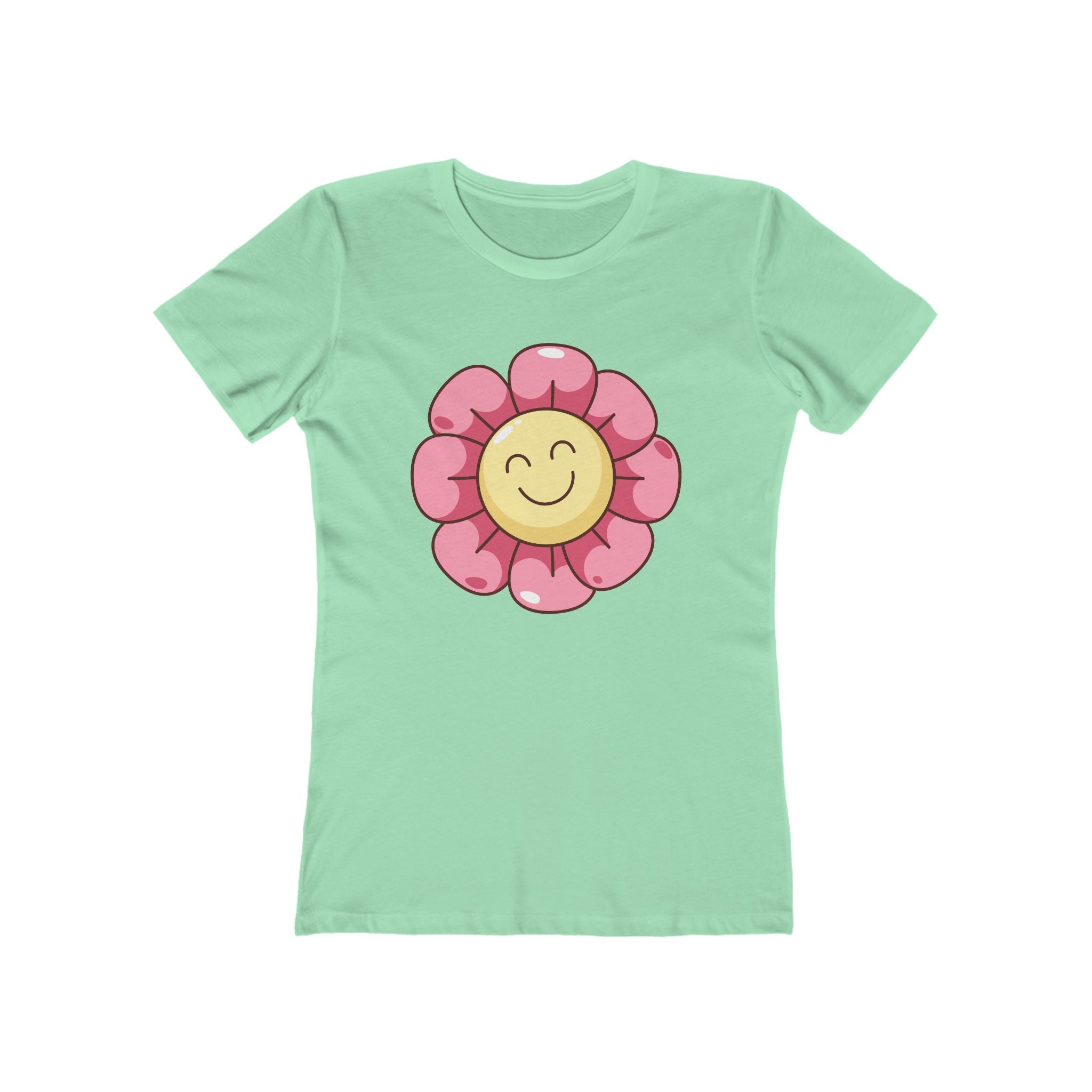 Flower Women's Tshirt, Floral Graphic Tee, Casual Top for Her, Spring Blossom Shirt, Botanical Print Blouse