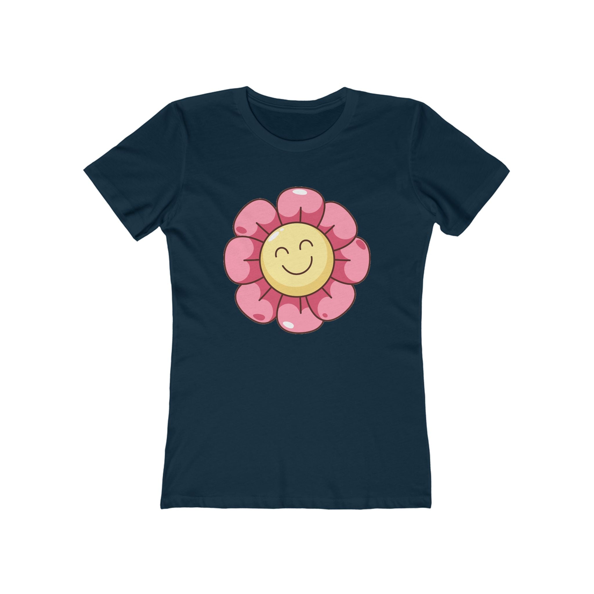 Flower Women's Tshirt, Floral Graphic Tee, Casual Top for Her, Spring Blossom Shirt, Botanical Print Blouse
