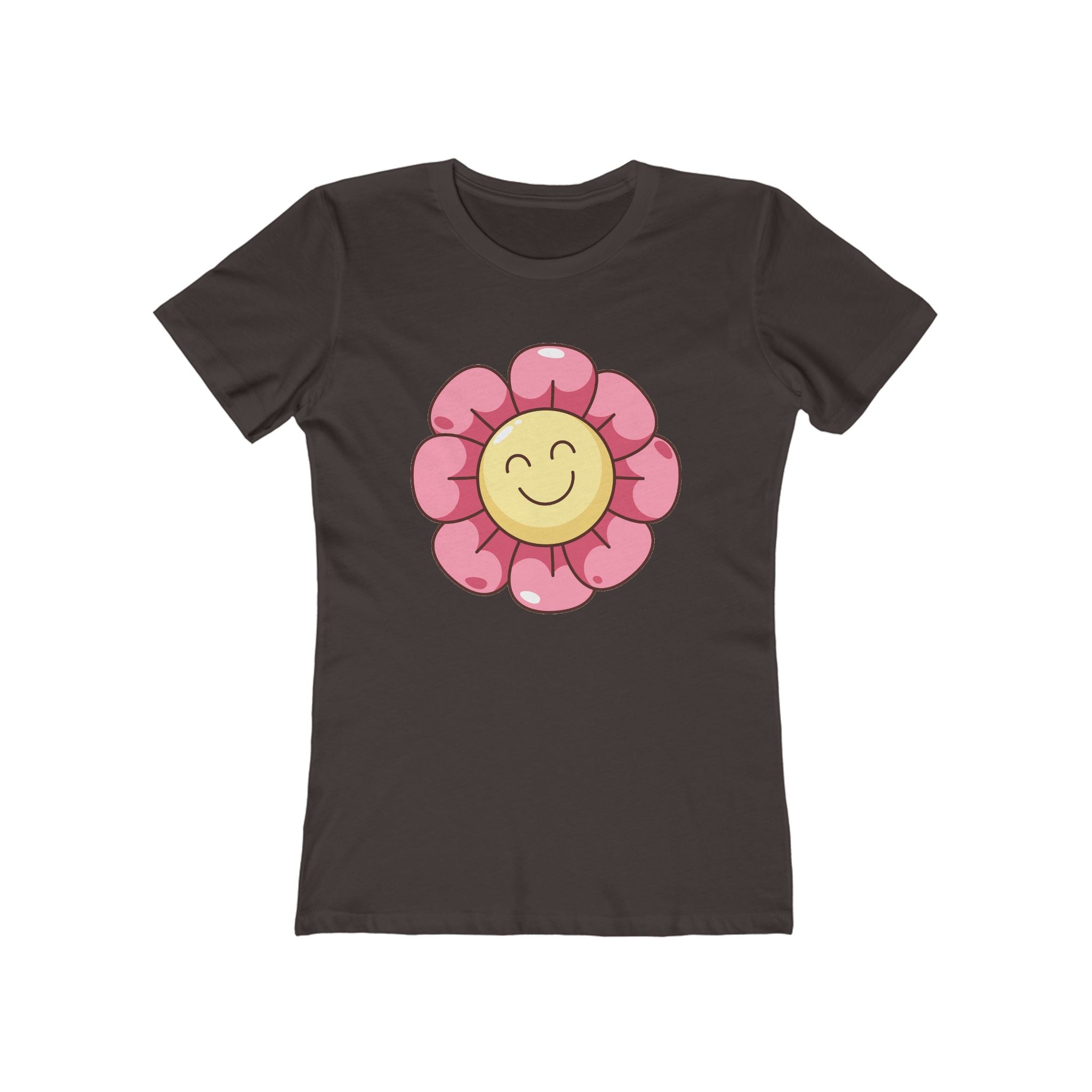 Flower Women's Tshirt, Floral Graphic Tee, Casual Top for Her, Spring Blossom Shirt, Botanical Print Blouse