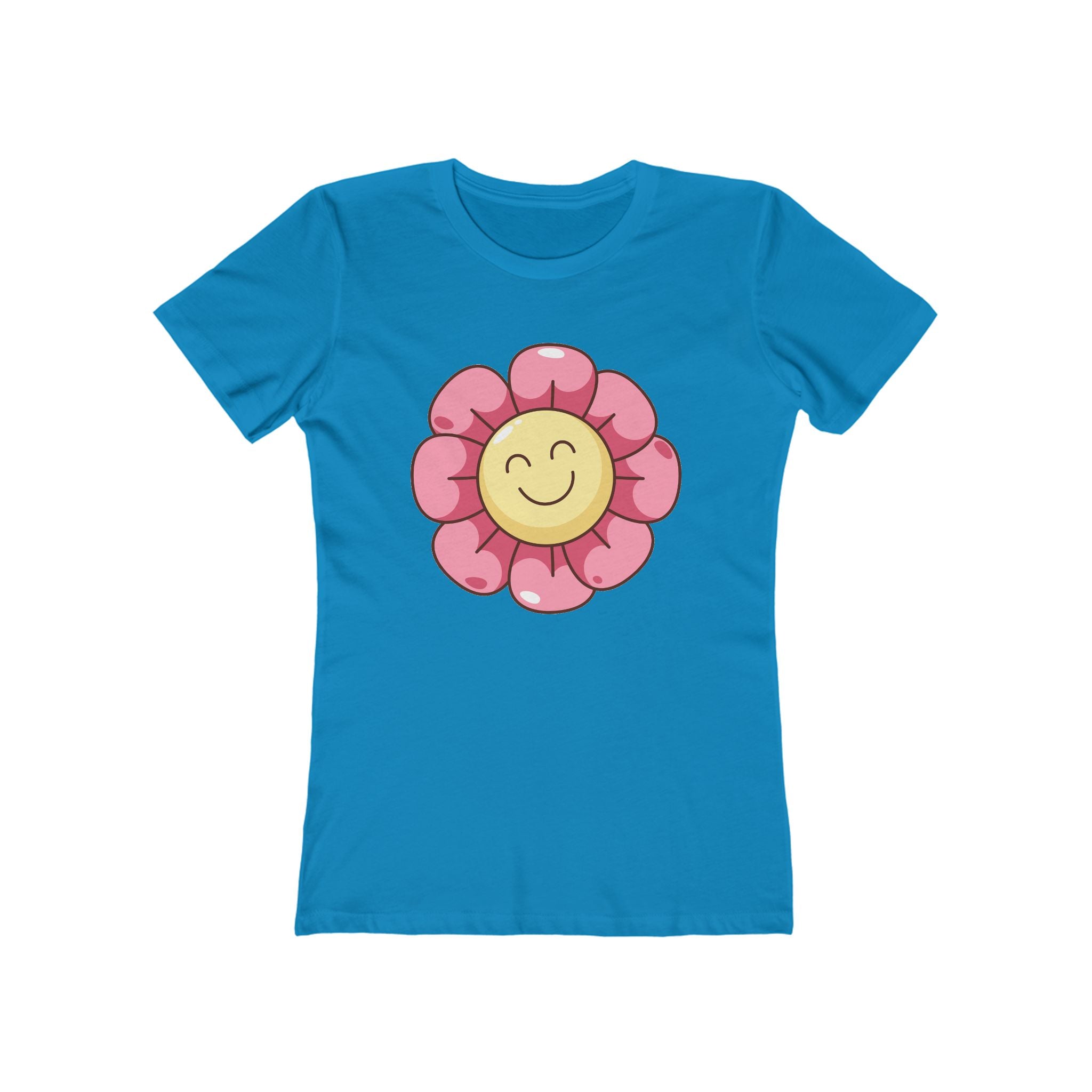 Flower Women's Tshirt, Floral Graphic Tee, Casual Top for Her, Spring Blossom Shirt, Botanical Print Blouse