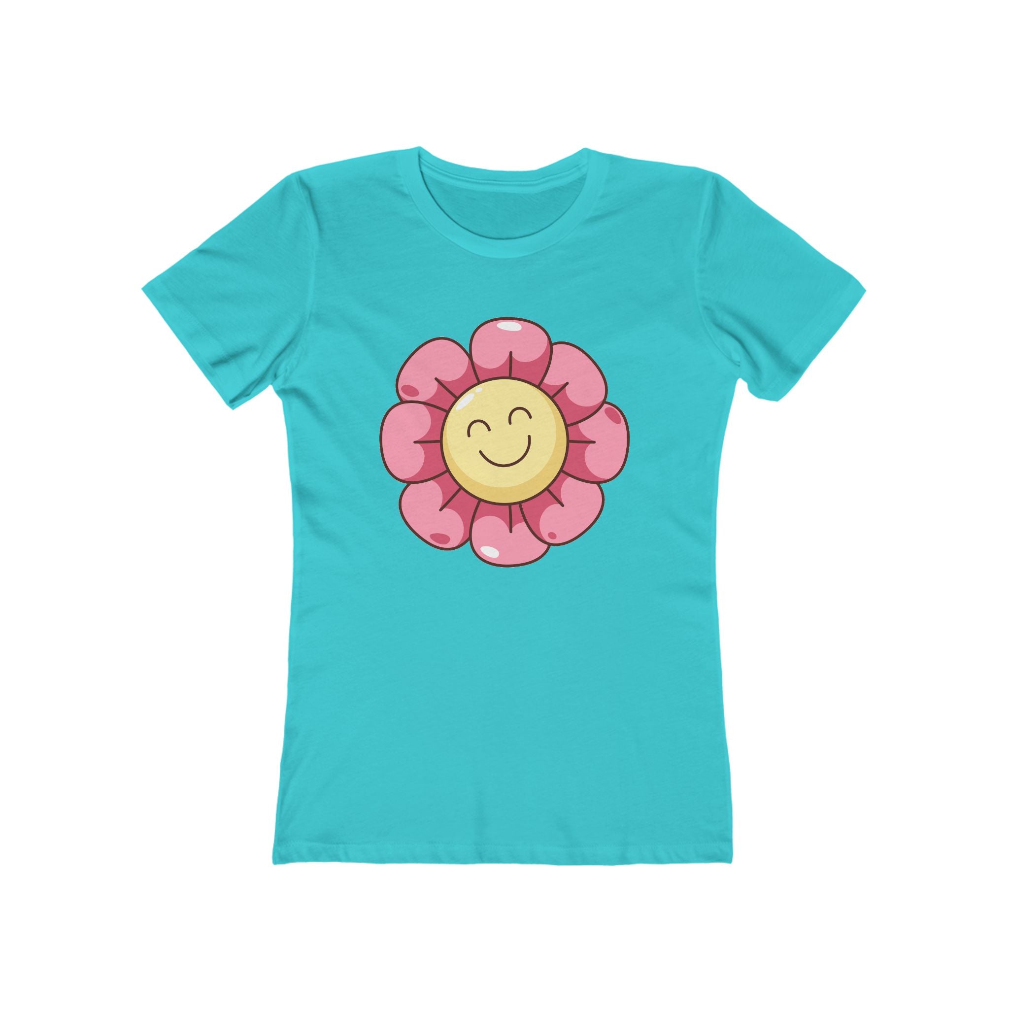 Flower Women's Tshirt, Floral Graphic Tee, Casual Top for Her, Spring Blossom Shirt, Botanical Print Blouse