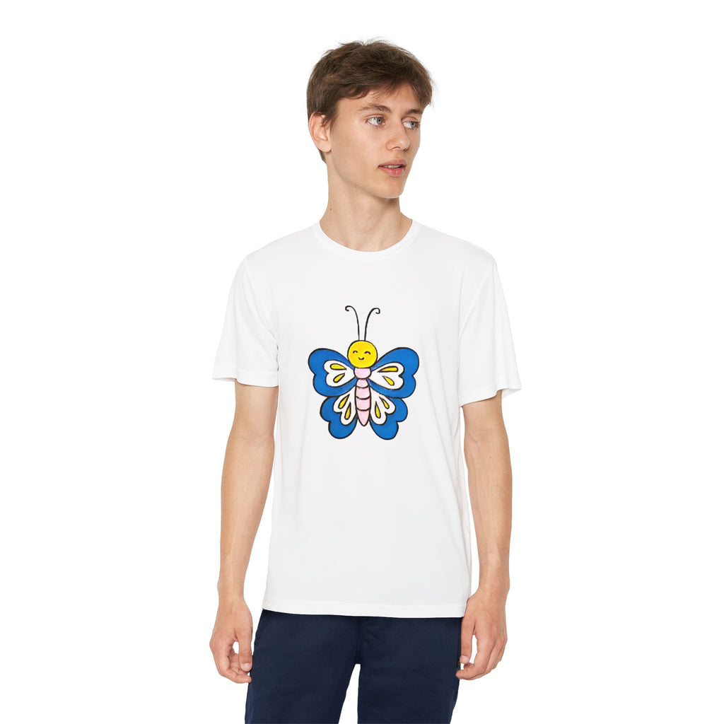 Butterffy Youth T-Shirt Sports Graphic Tee, Cool Athletic Shirt for Kids, Perfect for Sports Events, Team Spirit