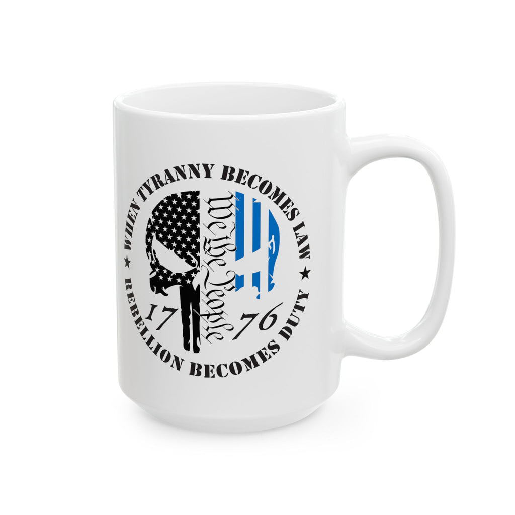 Thin Blue Line Patriotic Mug