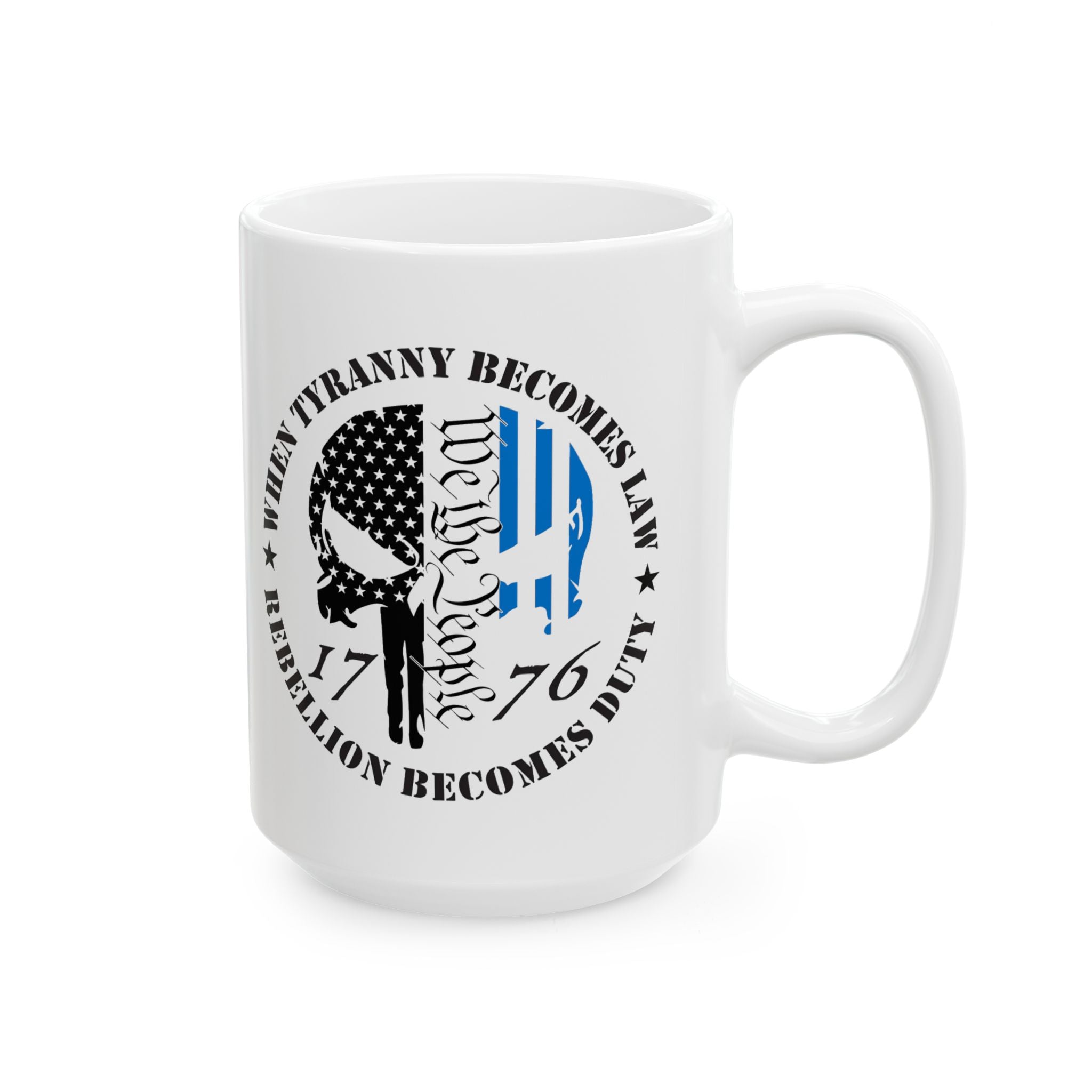 Thin Blue Line Patriotic Mug
