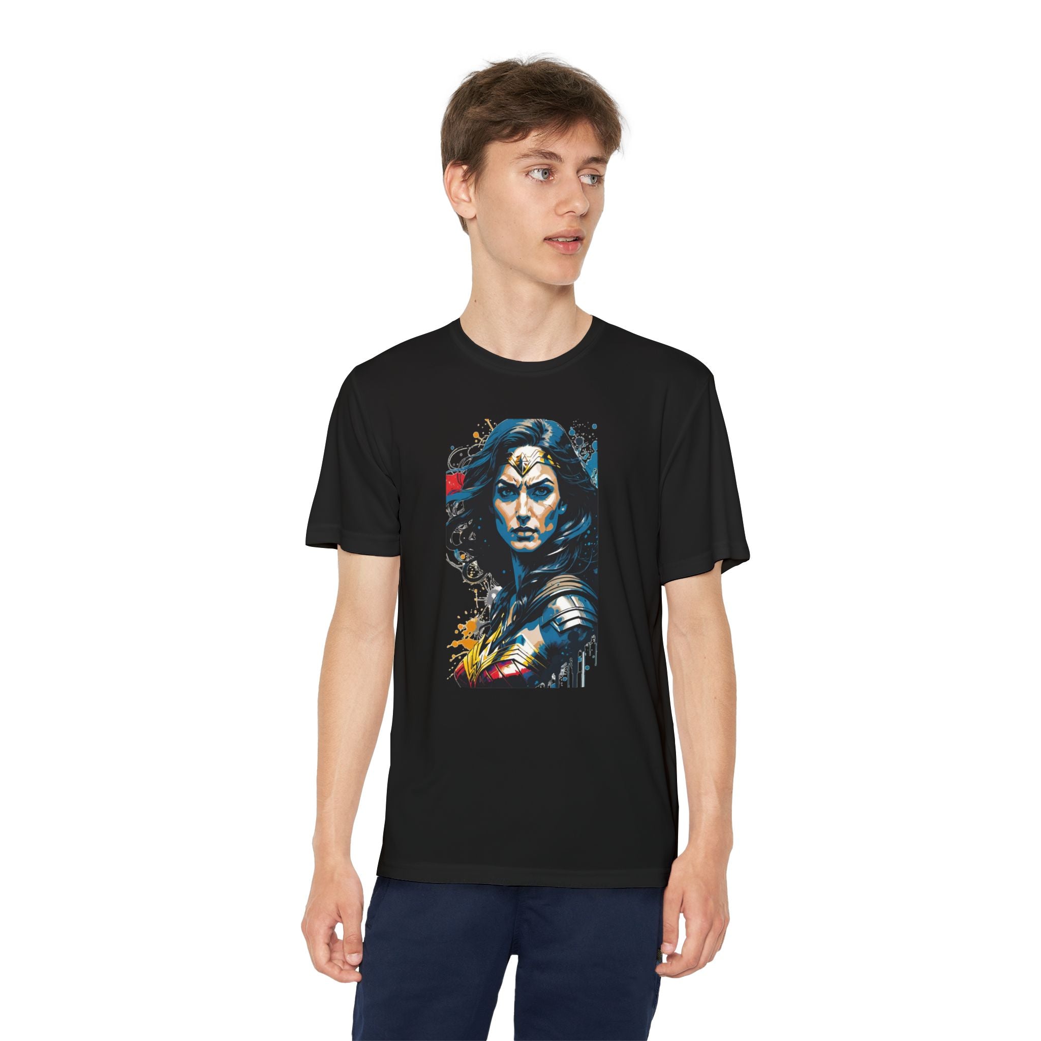 Superhero Youth T-Shirt Sports Graphic Tee, Cool Athletic Shirt for Kids