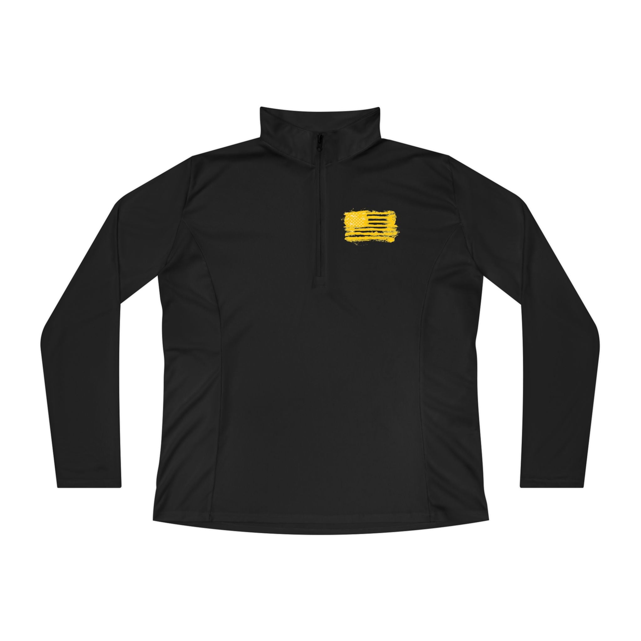 Ladies Quarter-Zip Pullover with Motivational Running Design, Athletic Apparel, Activewear, Sportswear, Fitness Gift, Running Top