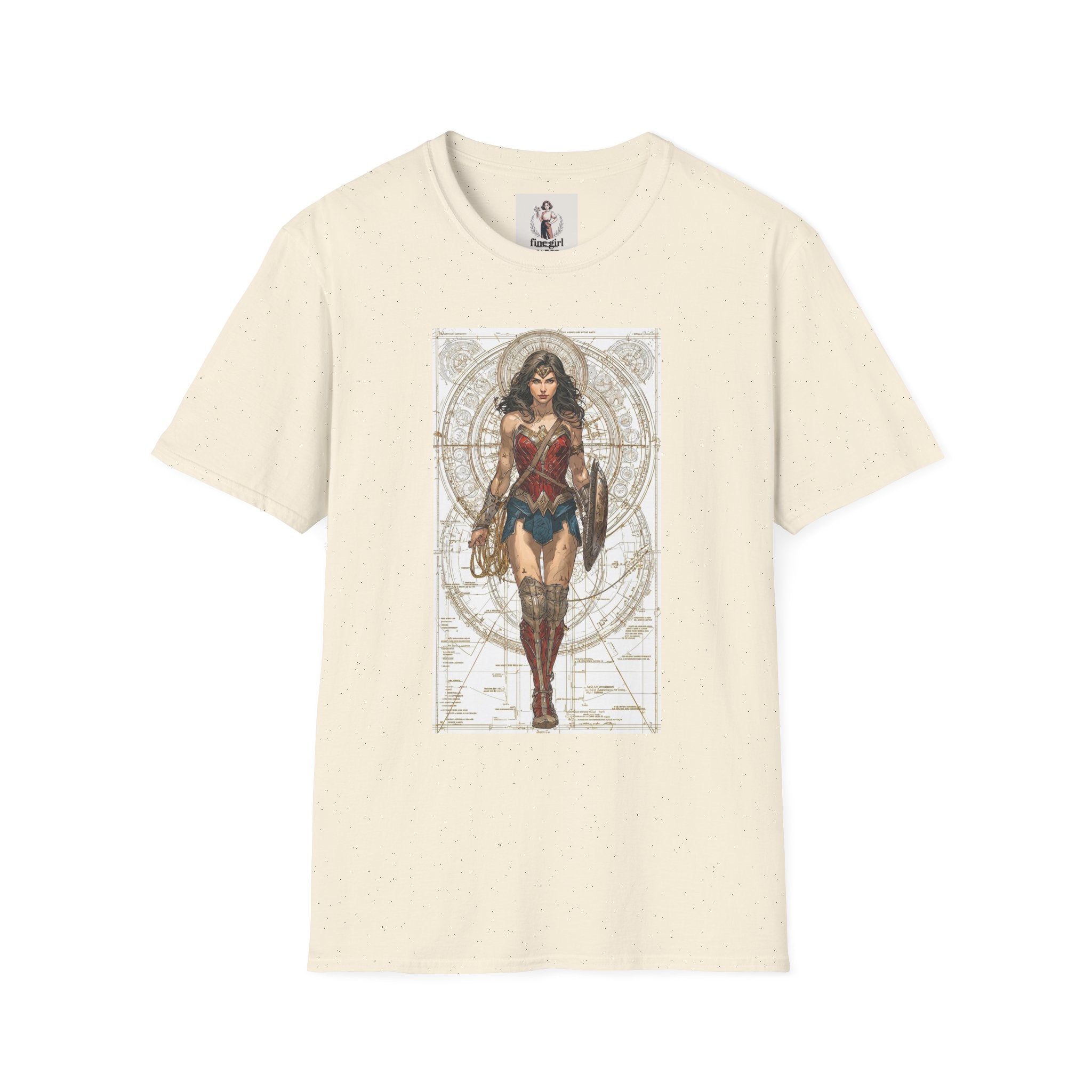 Wonder Woman Superhero Marvel Unisex Softstyle T-Shirt, Comic Book Tee, Geeky Clothing, Cosplay Costume Top