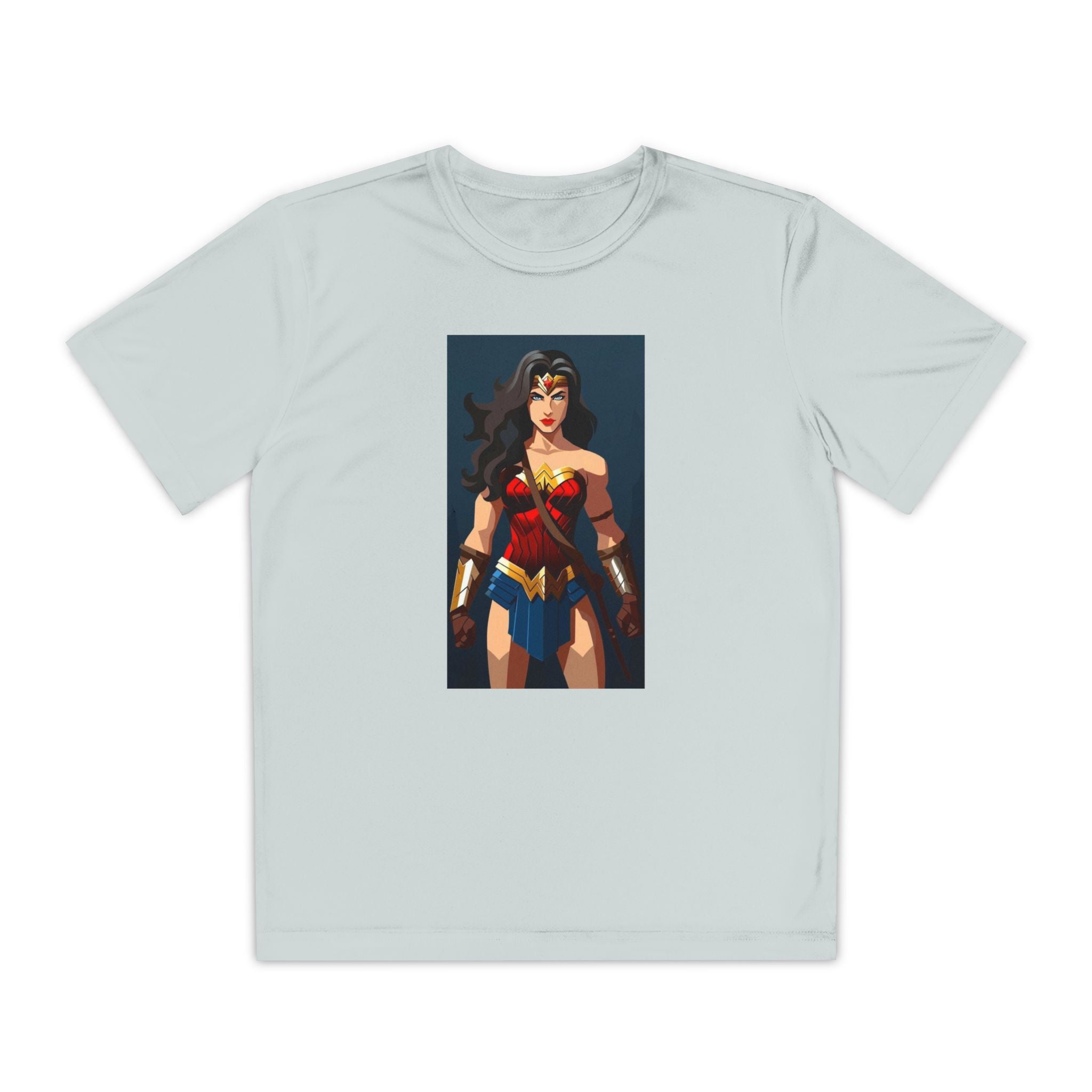 Superhero Youth T-Shirt Sports Graphic Tee, Cool Athletic Shirt for Kids