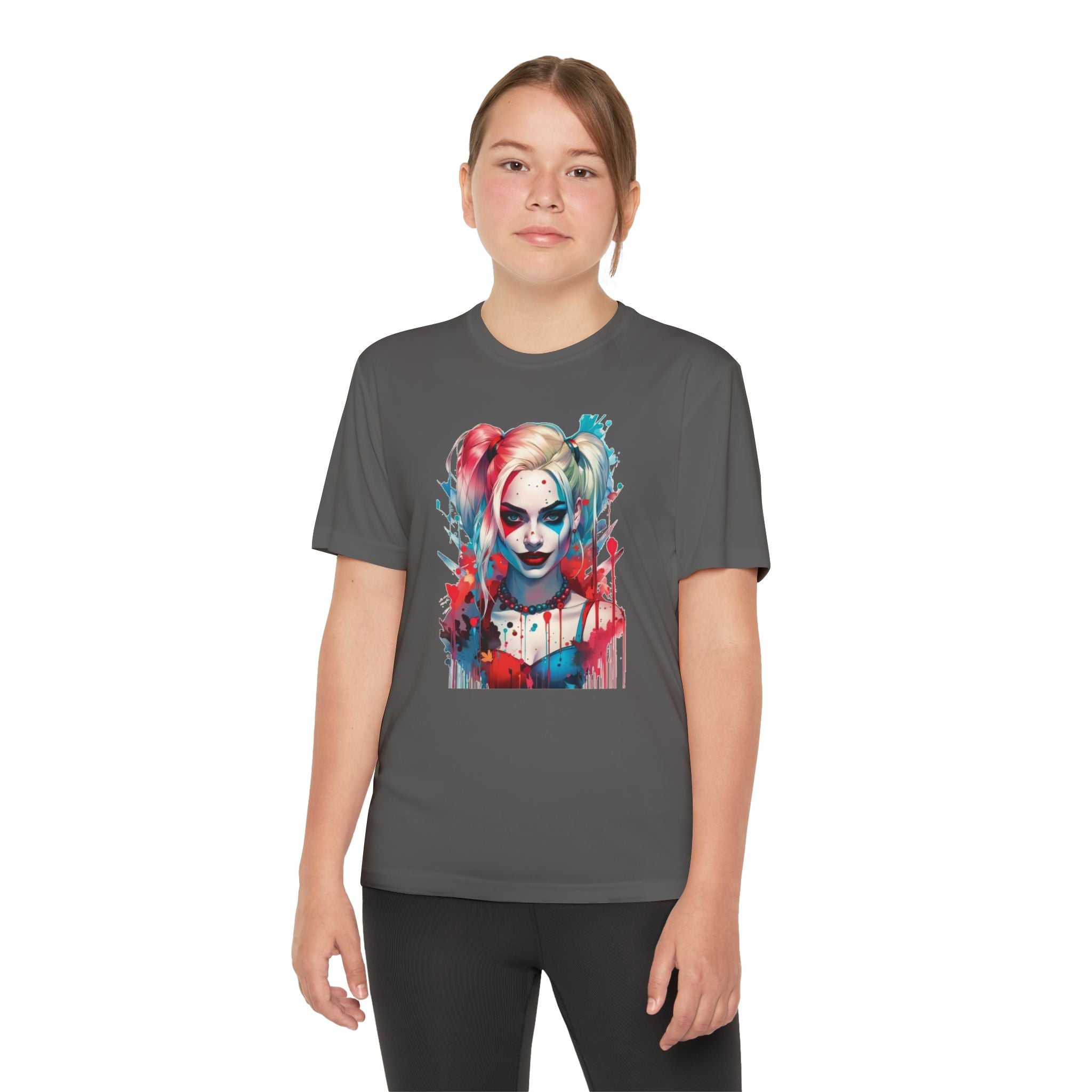 Superhero Youth T-Shirt Sports Graphic Tee, Cool Athletic Shirt for Kids