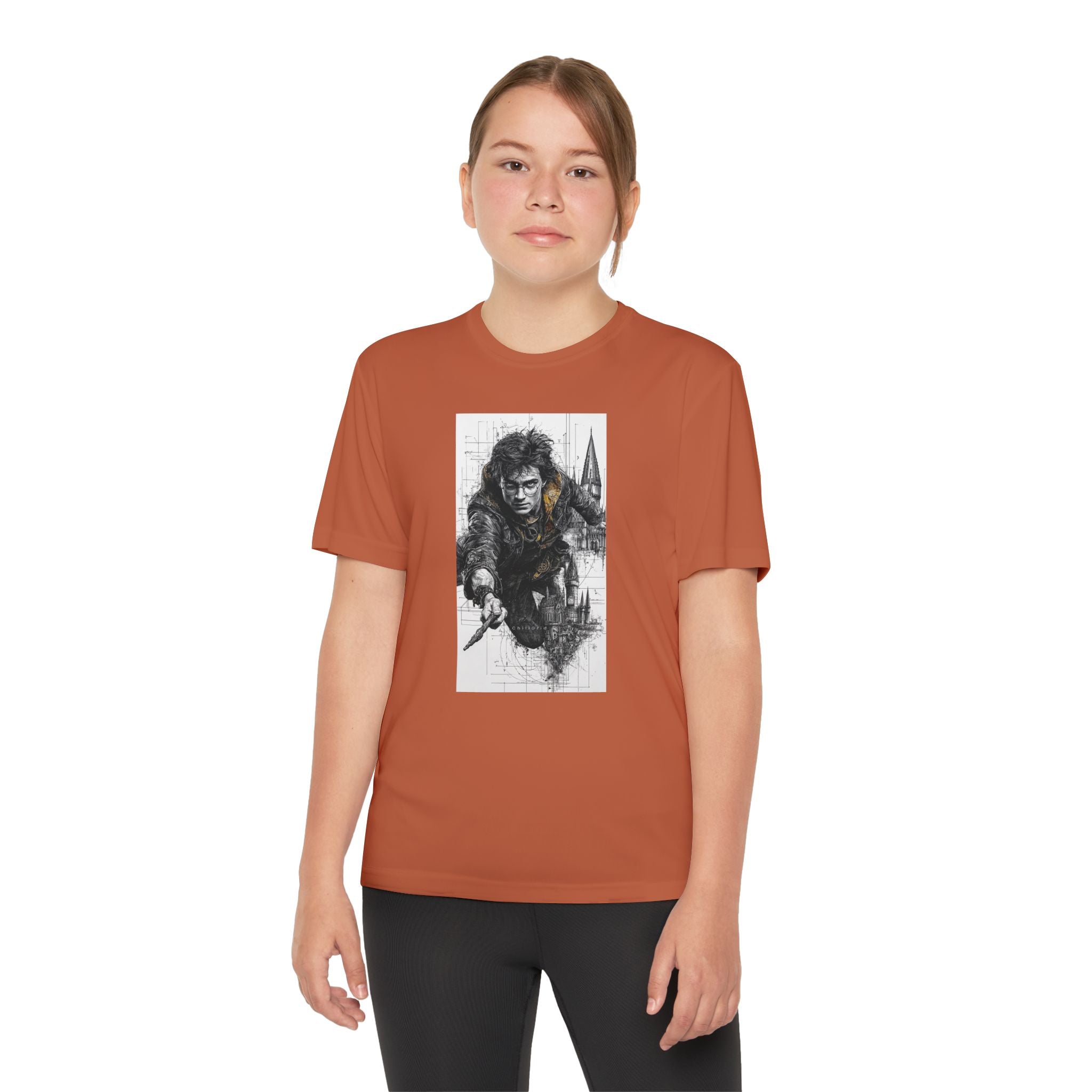 Youth Competitor Tee - Harry Potter, Wizard School Shirt, Magical Kids Top, Hogwarts Fan Gift, Sorcerer's Stone T-Shirt