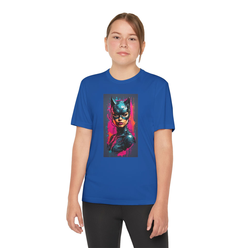 Superhero Youth T-Shirt Sports Graphic Tee, Cool Athletic Shirt for Kids