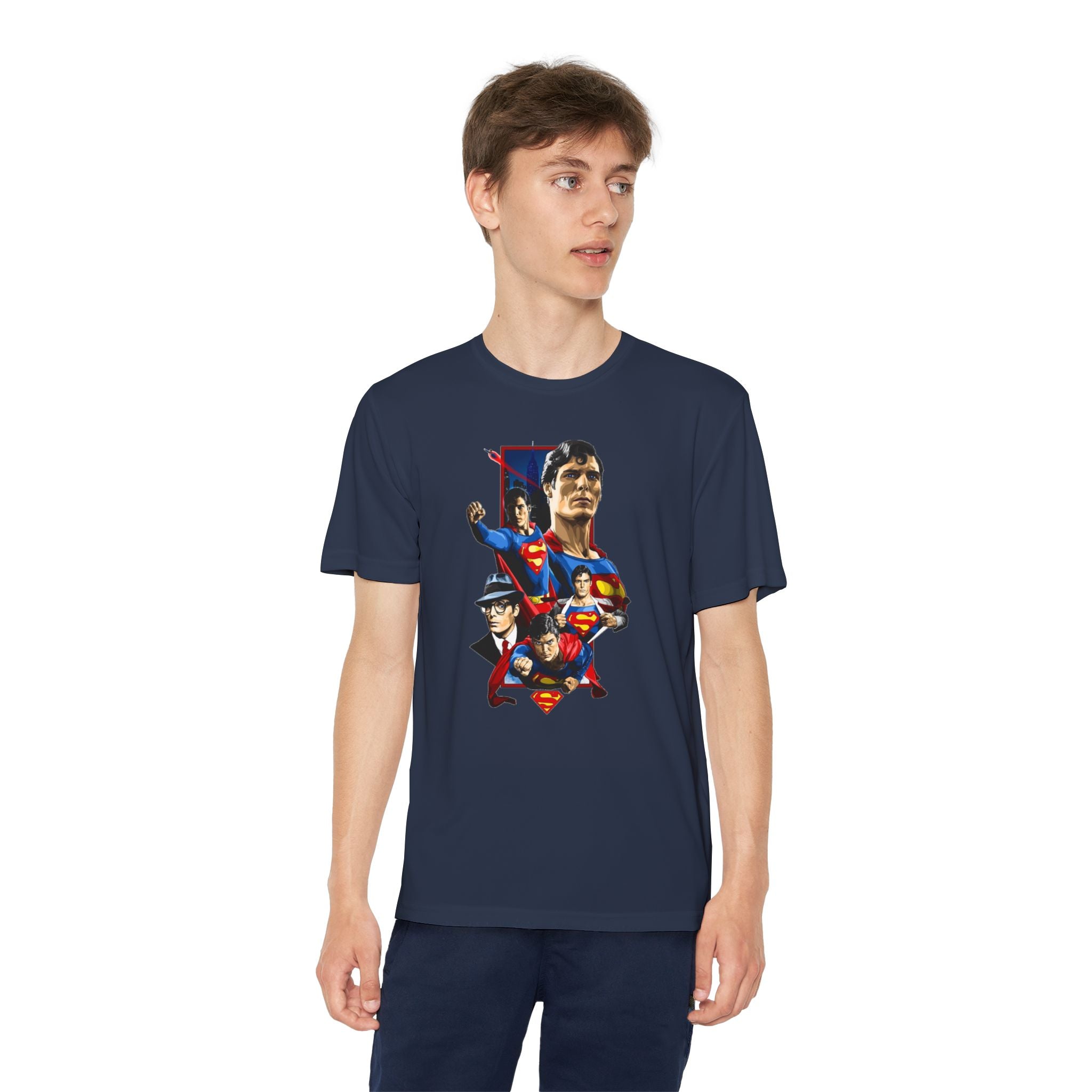 Superman Youth T-Shirt Sports Graphic Tee, Cool Athletic Shirt for Kids, Perfect for Sports Events, Team Spirit