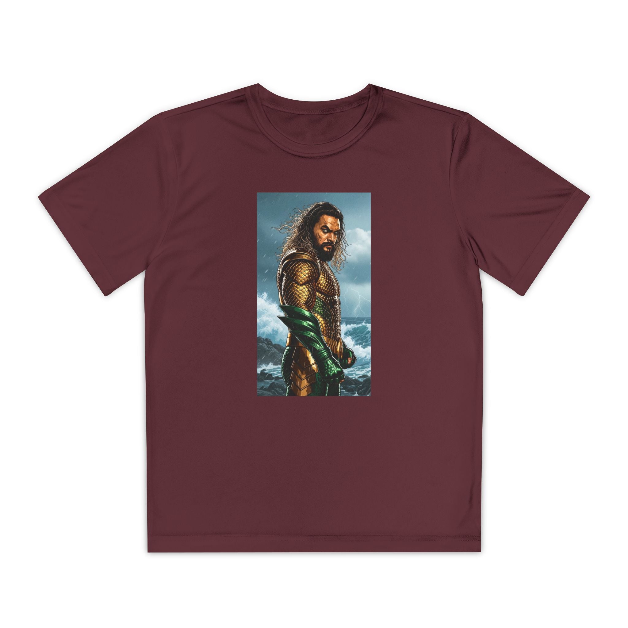 Aquaman Superhero Youth Tee, Kids Superhero Shirt, Child Aquaman T-shirt, Comic Book Tee, Superhero Fan Gift