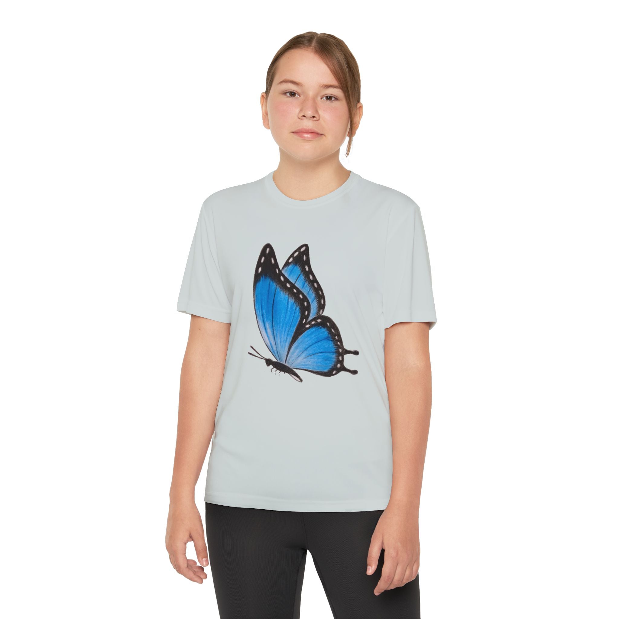 Butterffy Youth T-Shirt Sports Graphic Tee, Cool Athletic Shirt for Kids, Perfect for Sports Events, Team Spirit