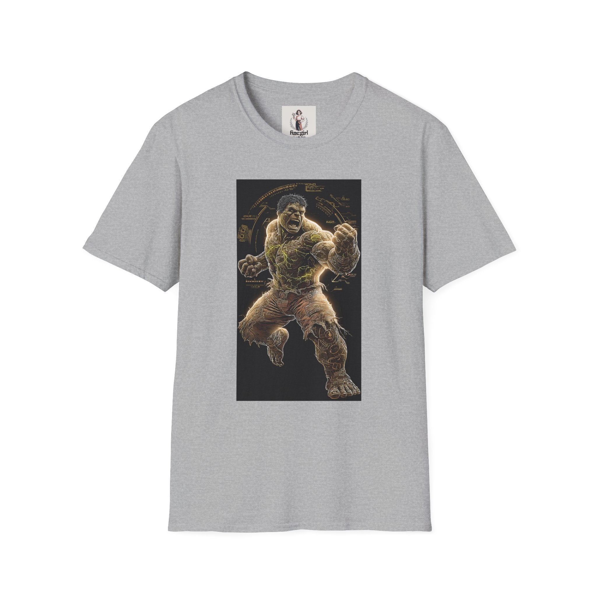 The Incredible Hulk Superhero Marvel Unisex Softstyle T-Shirt, Comic Book Tee, Geeky Clothing, Cosplay Costume Top