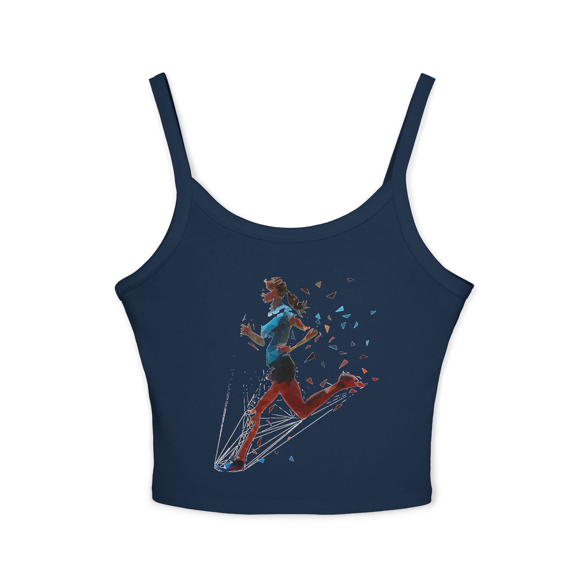 Running Woman Tank Top, Athletic Workout Top, Fitness Sleeveless Shirt, Jogging Muscle Tee, Exercise Gym Cami