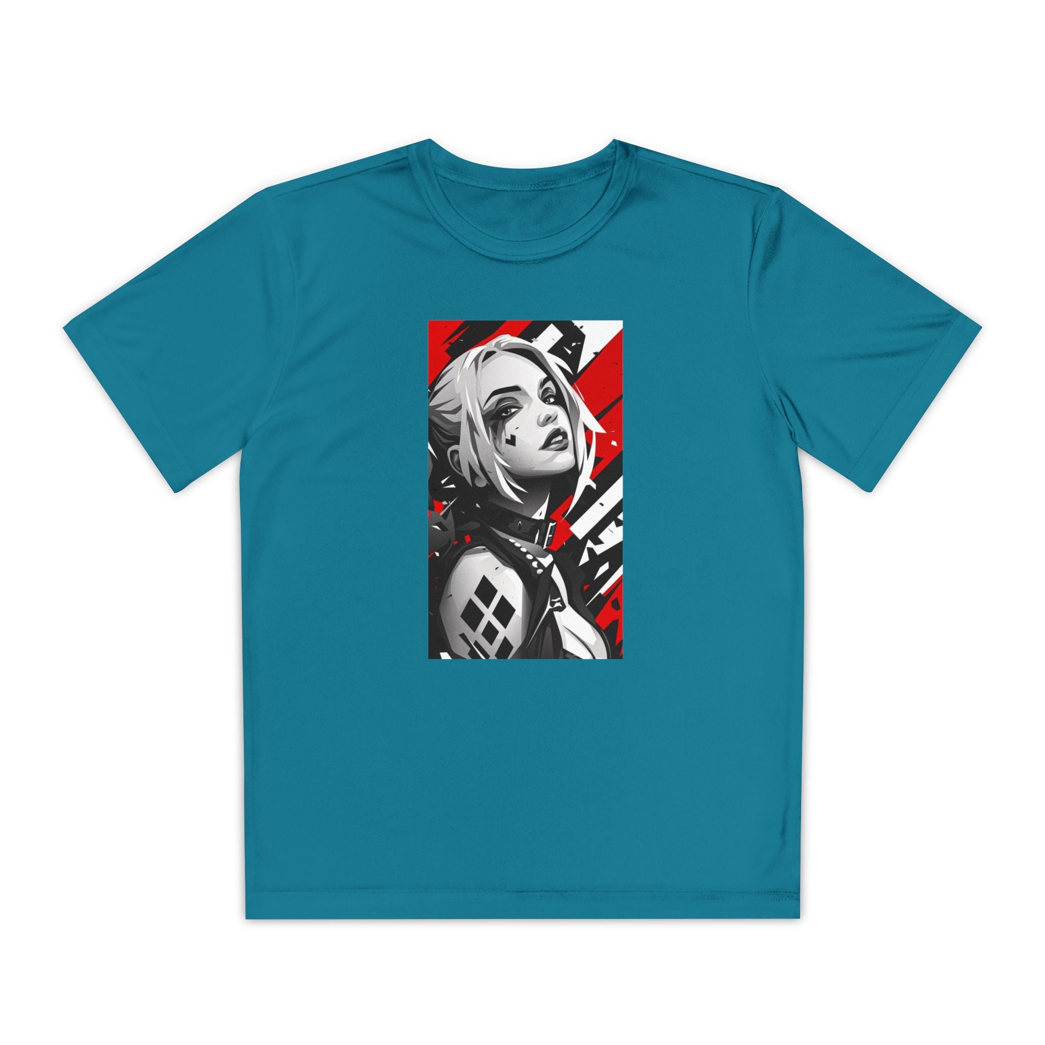 Superhero Youth T-Shirt Sports Graphic Tee, Cool Athletic Shirt for Kids