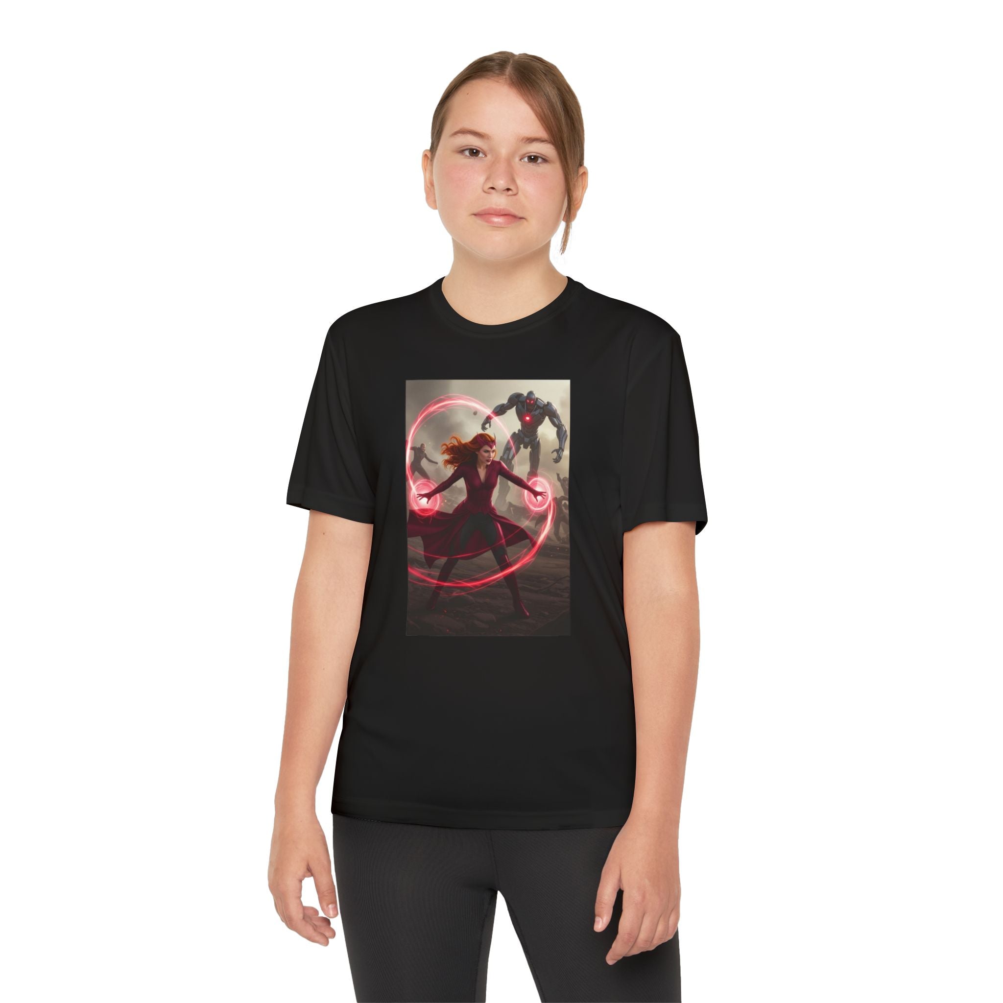 Superhero Youth T-Shirt Sports Graphic Tee, Cool Athletic Shirt for Kids