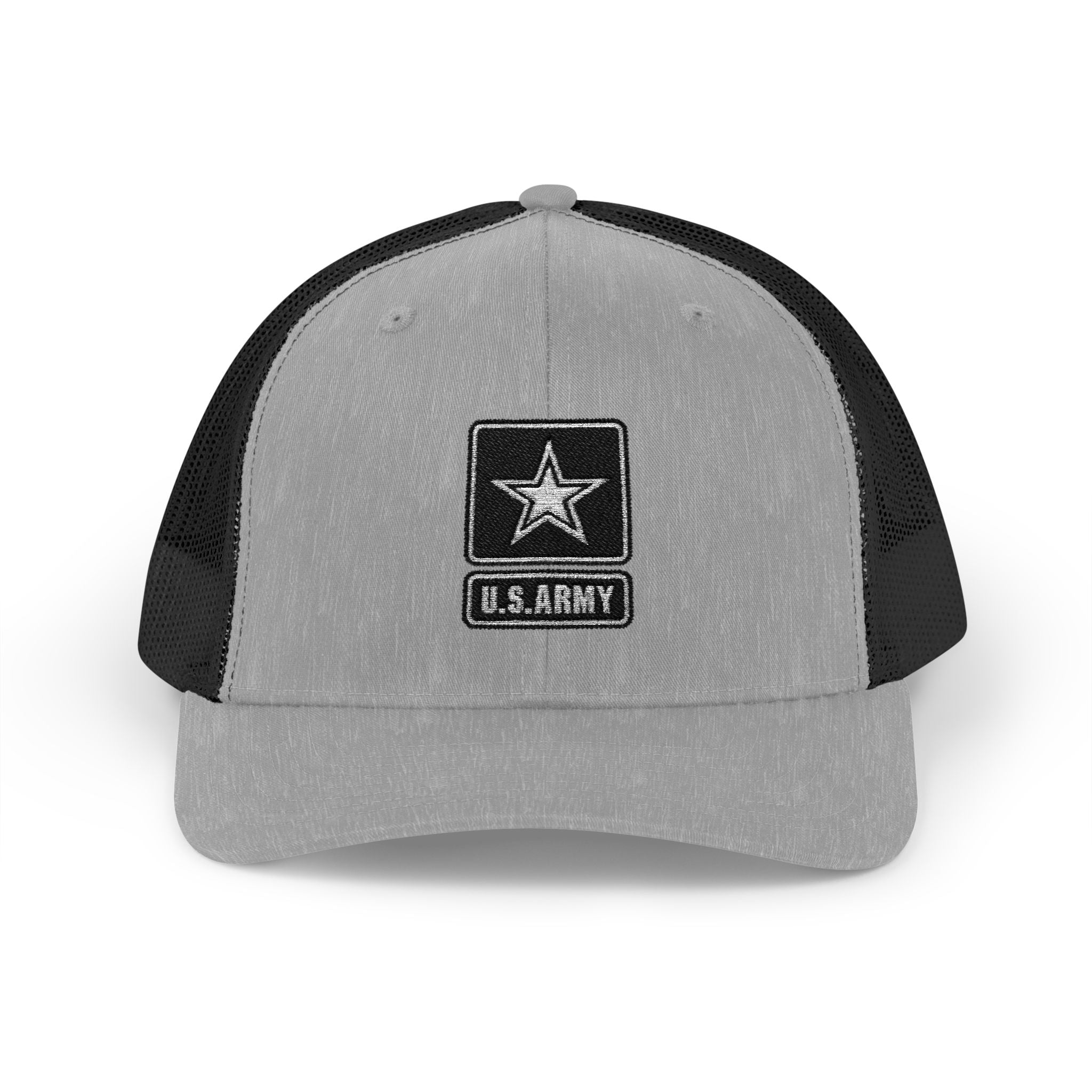 US Army Snapback Trucker Cap with Thin Red Line Design, Ideal for First Responders, Supportive Gifts, Memorials, Everyday Wear