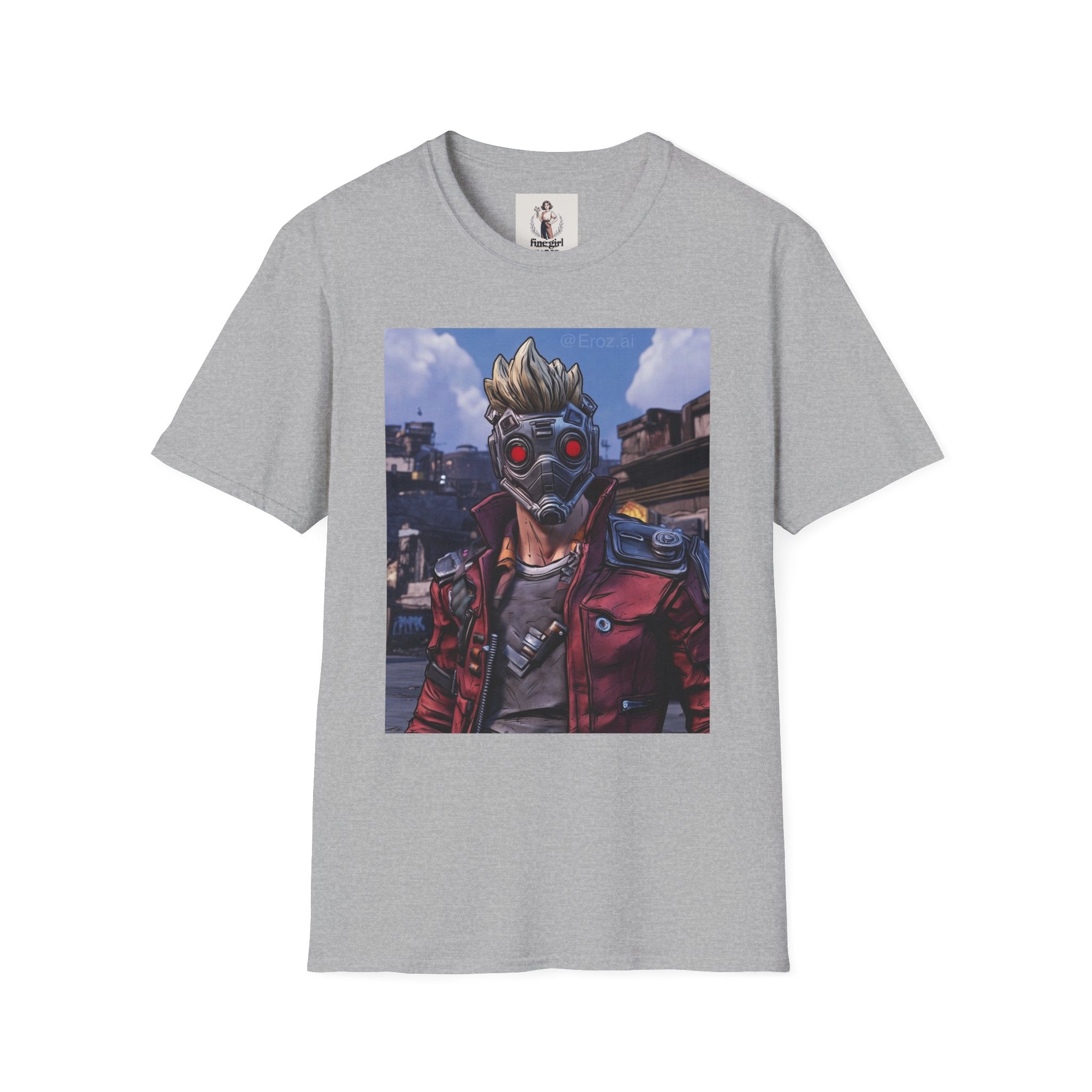 Star-Lord Superhero Marvel Unisex Softstyle T-Shirt, Comic Book Tee, Geeky Clothing, Cosplay Costume Top