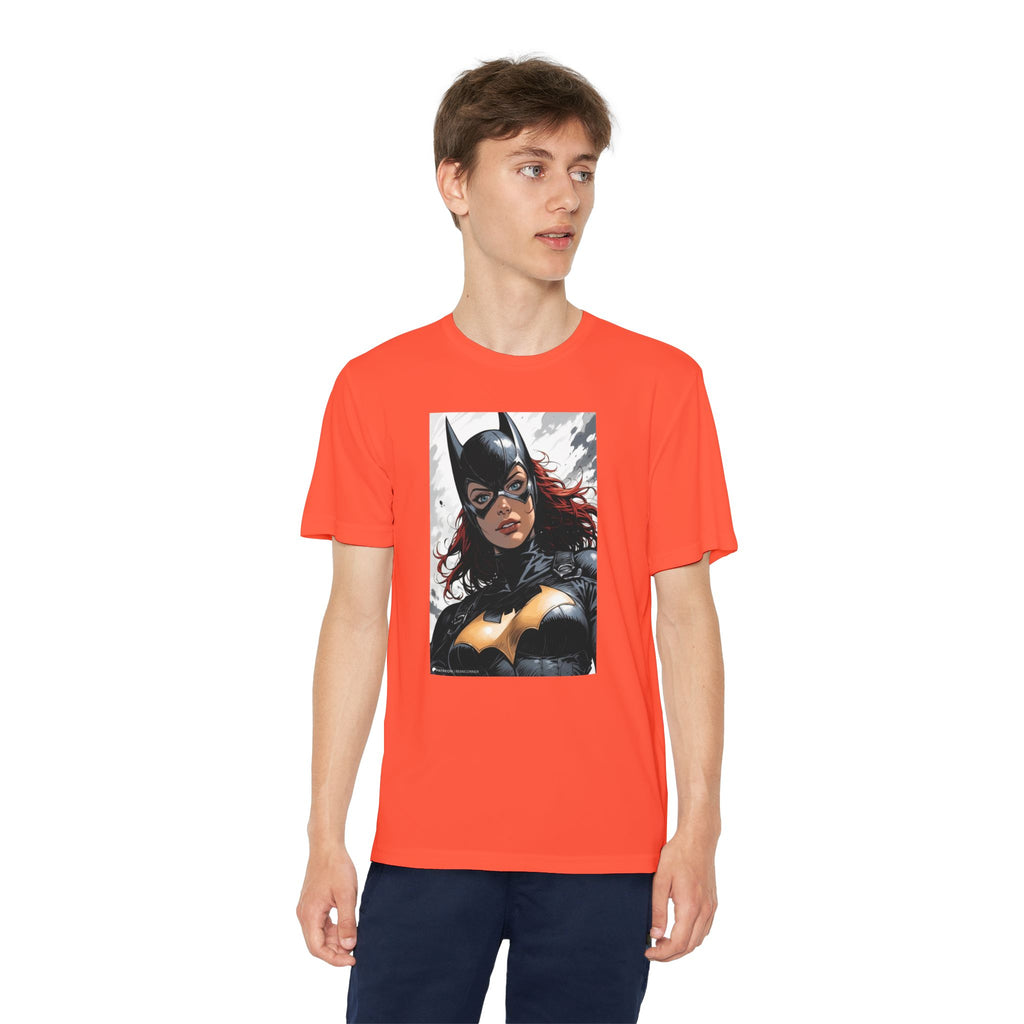 Superhero Youth T-Shirt Sports Graphic Tee, Cool Athletic Shirt for Kids