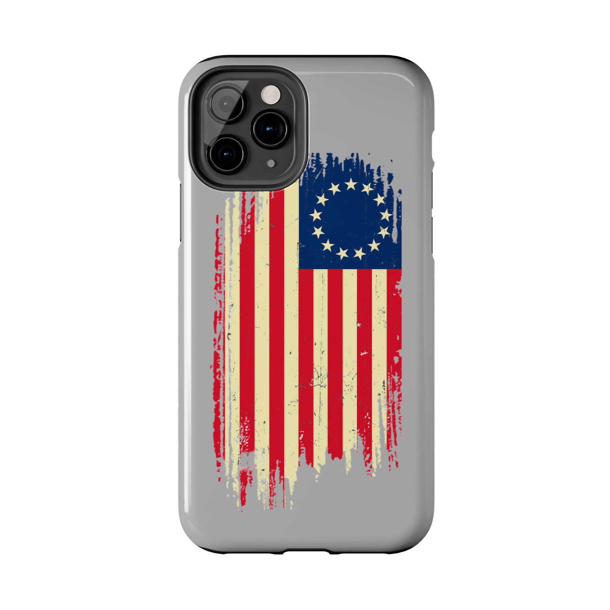 Patriotic Phone Cases with Vintage Flag Design, Tough Case for Independence Day, Memorial Day, 4th of July, Gift for Veterans, USA Pride