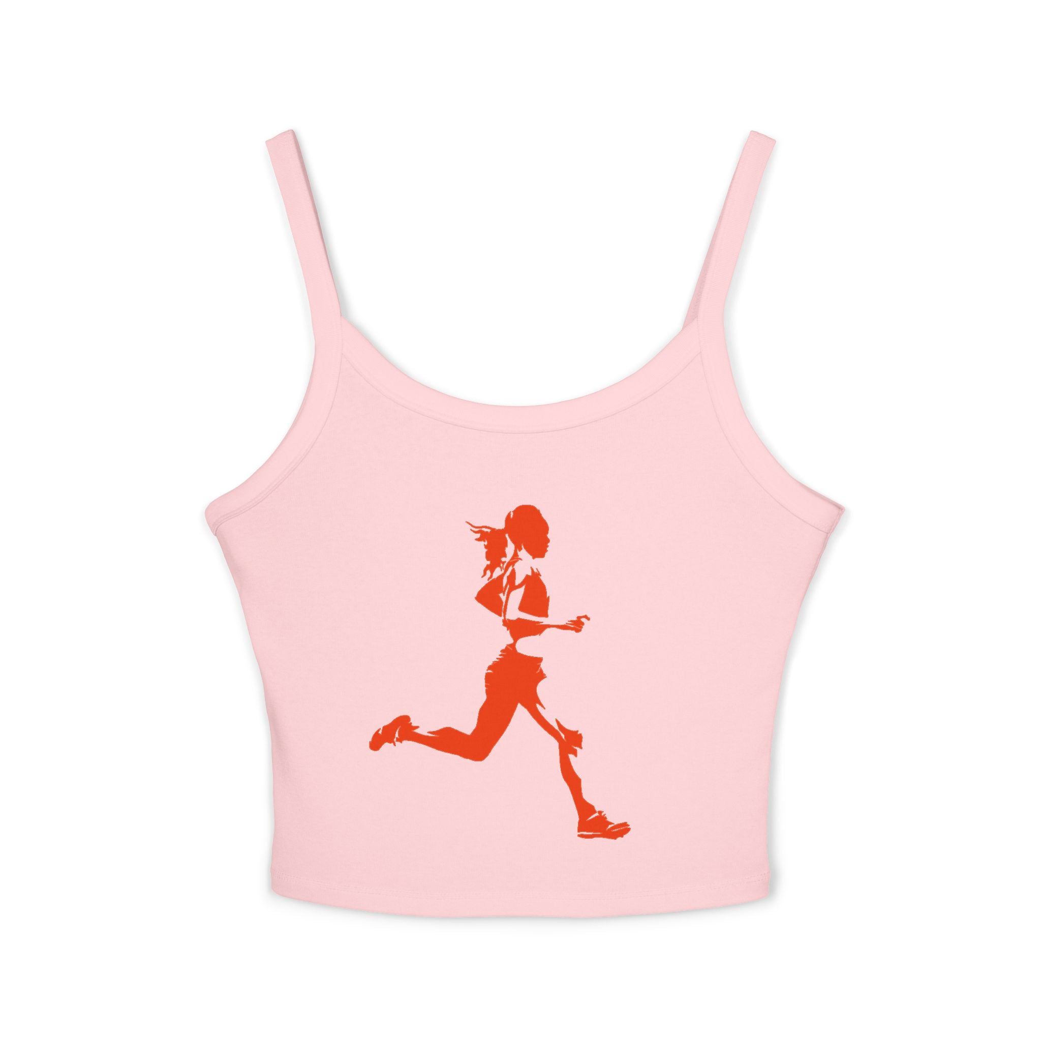 Running Woman Tank Top, Athletic Workout Top, Fitness Sleeveless Shirt, Jogging Muscle Tee, Exercise Gym Cami