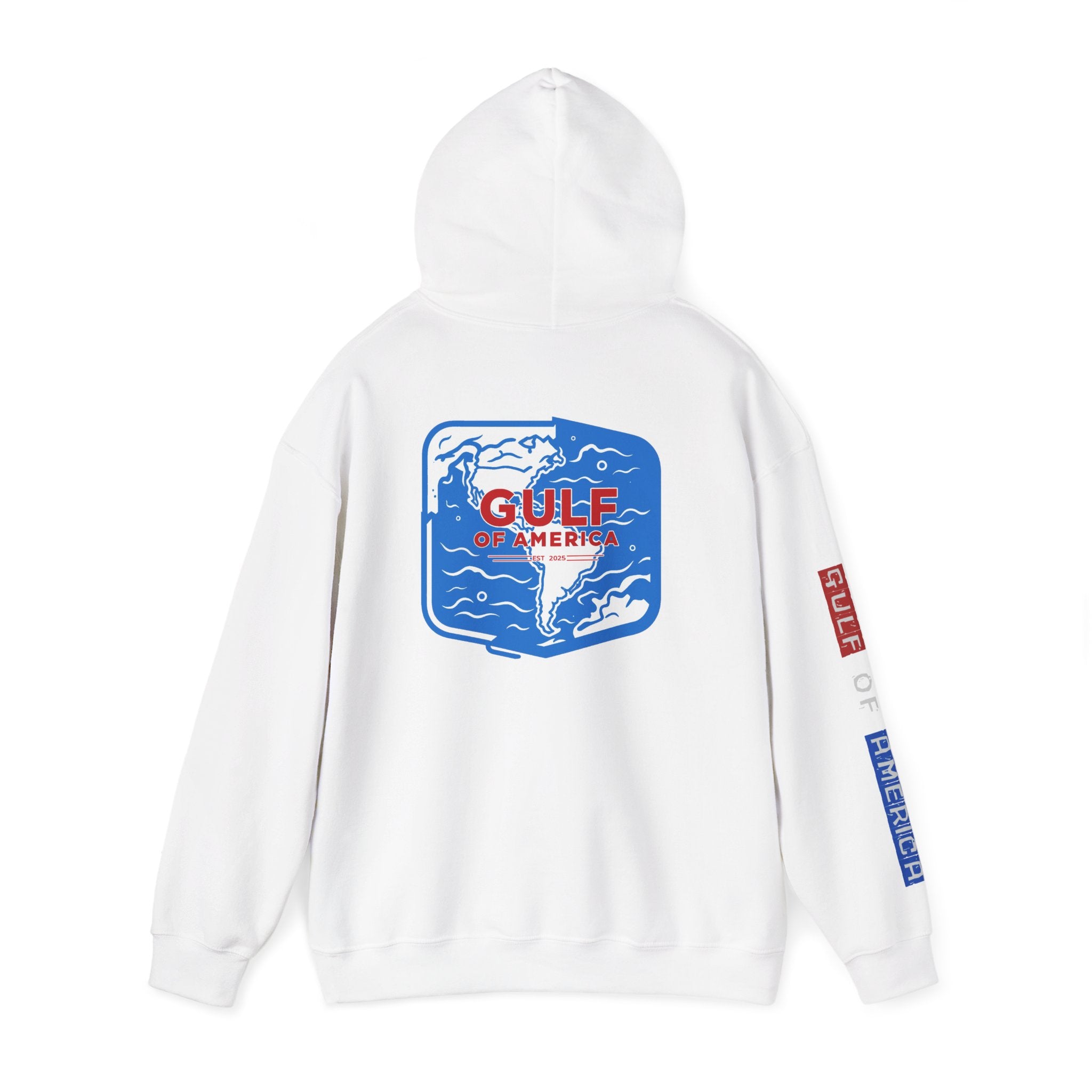 Gulf Of America Patriotic Hoodie, USA Patriotism Sweatshirt, American Flag Pullover, Independence Day Apparel, Fourth of July Gift