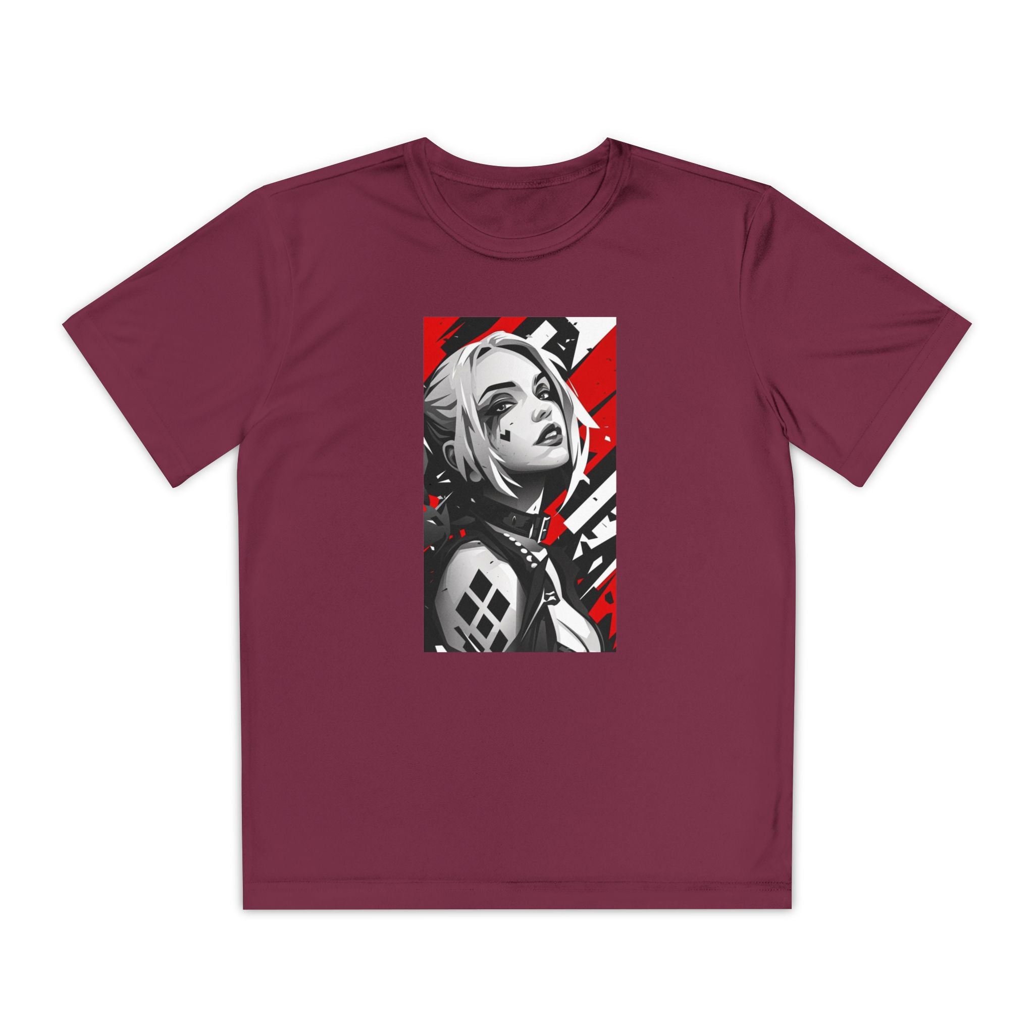 Superhero Youth T-Shirt Sports Graphic Tee, Cool Athletic Shirt for Kids