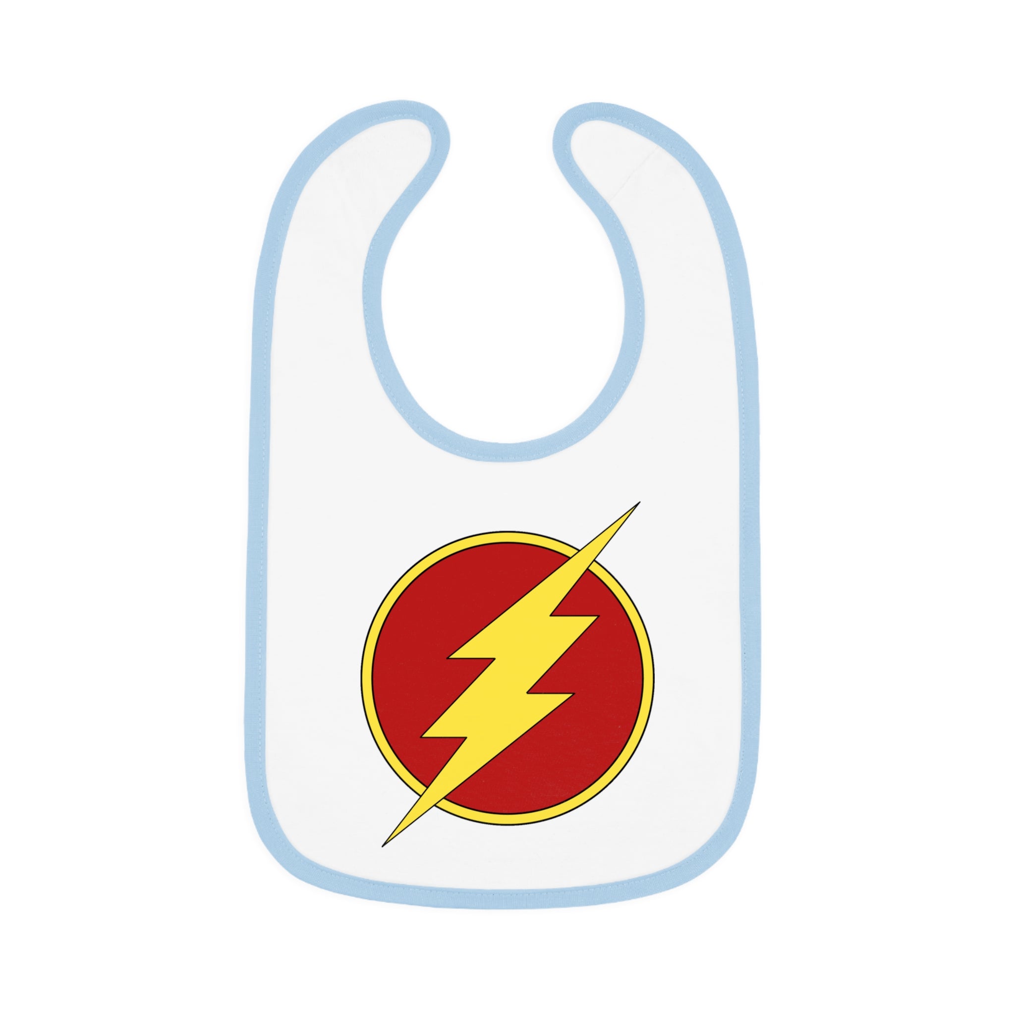 The Flash ~ Cute Baby Bib - Tiny but Mighty, Infant Feeding Bib, Baby Shower Gift, Newborn Accessories, Elephant Design, Everyday Use