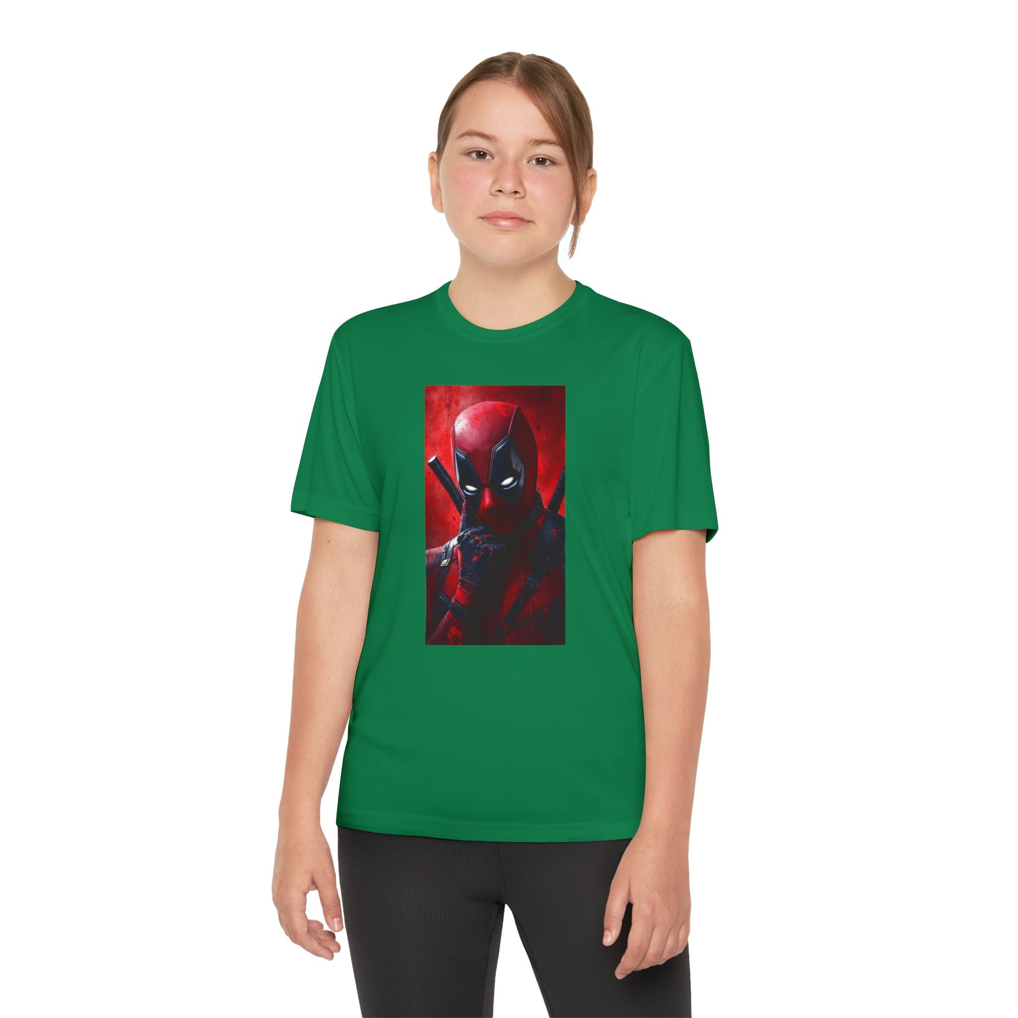 Deadpool Superhero Marvel Patriotic, Kids Graphic T-Shirt, Boys Hero Top, Girls Comic Book Clothing, Birthday