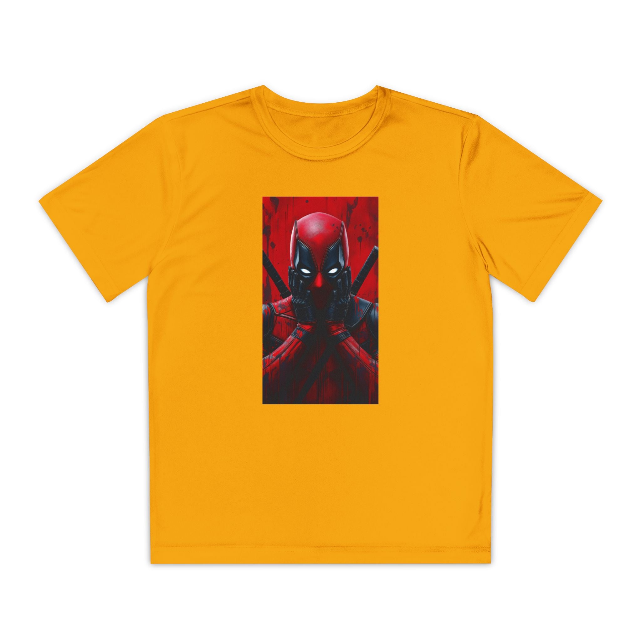Deadpool Superhero Marvel Patriotic, Kids Graphic T-Shirt, Boys Hero Top, Girls Comic Book Clothing, Birthday