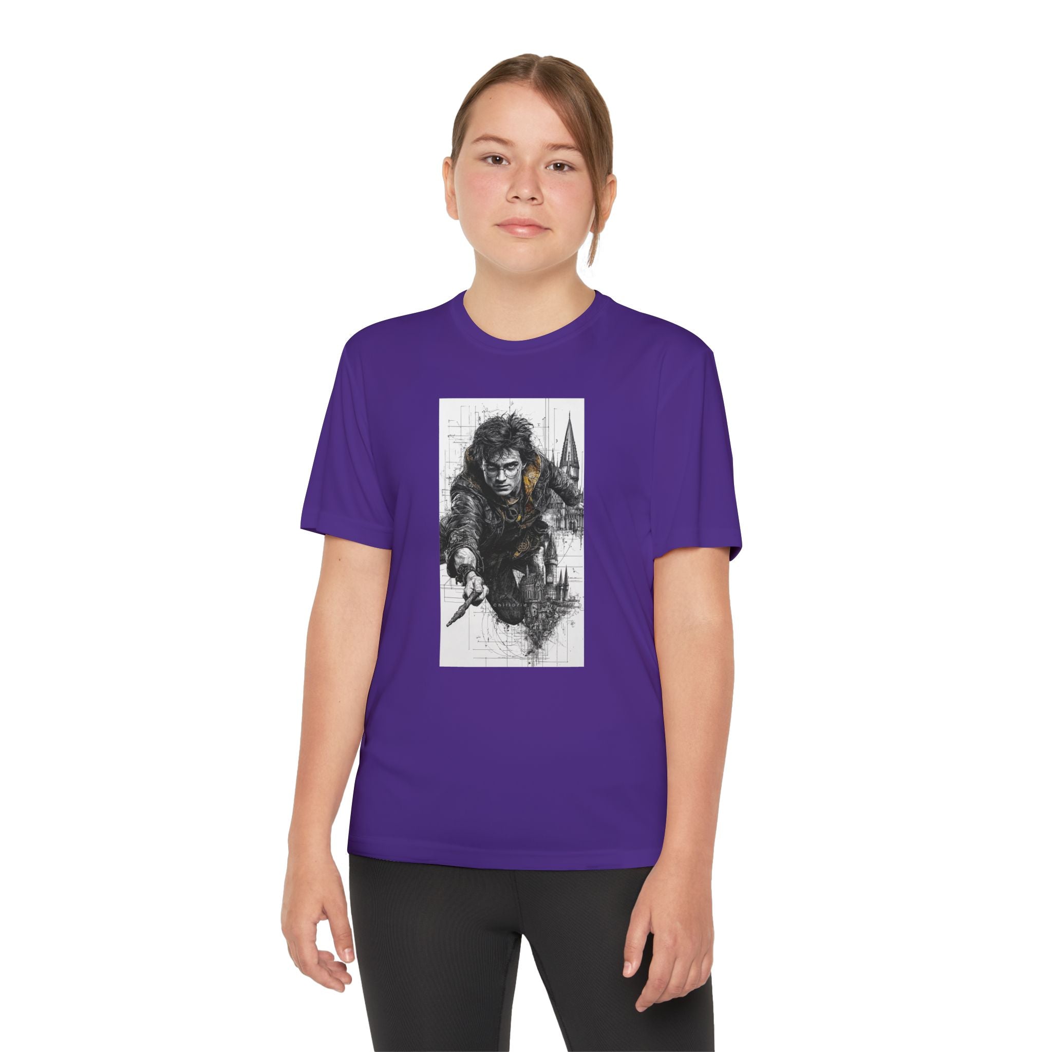 Youth Competitor Tee - Harry Potter, Wizard School Shirt, Magical Kids Top, Hogwarts Fan Gift, Sorcerer's Stone T-Shirt