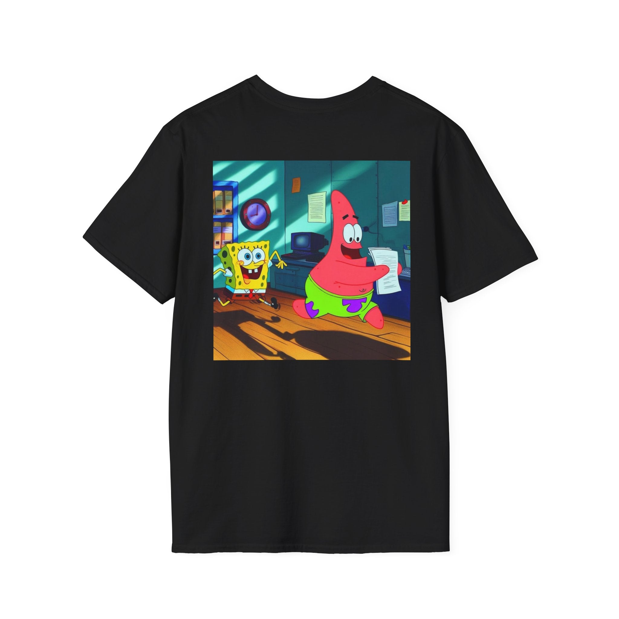 SpongeBob SquarePants Kids T-Shirt, Mr Krabs Squidward Patrick Star Youth Tee, Nickelodeon Children's TV Shirt, Unisex Softstyle