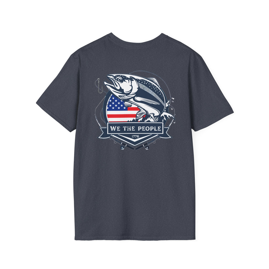 We The People Fishing Patriotic Tshirt, American Flag Tee, USA Independence Day Top, Patriotic Graphic Tee, Unisex Patriotic