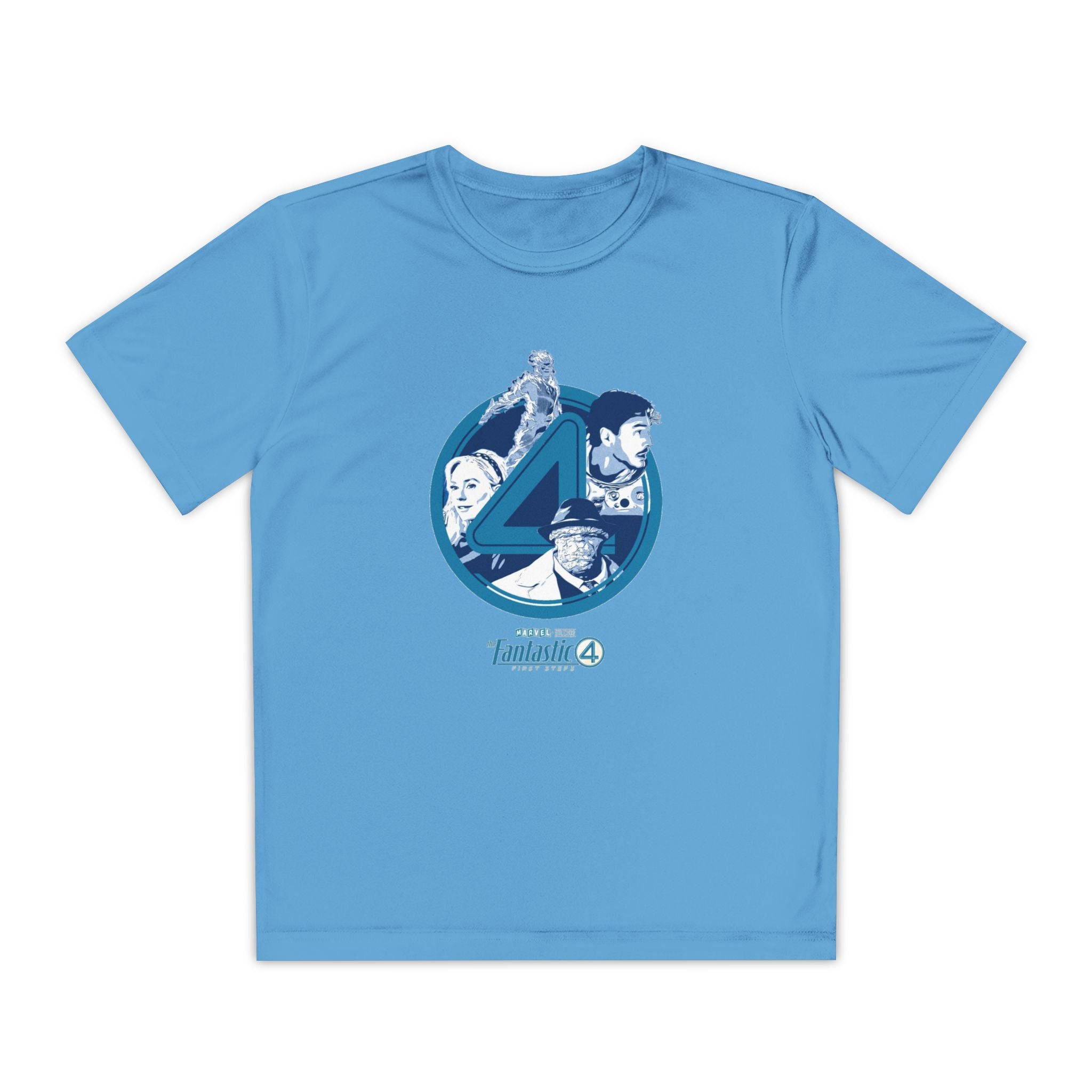 Fantastic 4 Youth T-Shirt Sports Graphic Tee, Cool Athletic Shirt for Kids, Perfect for Sports Events, Team Spirit
